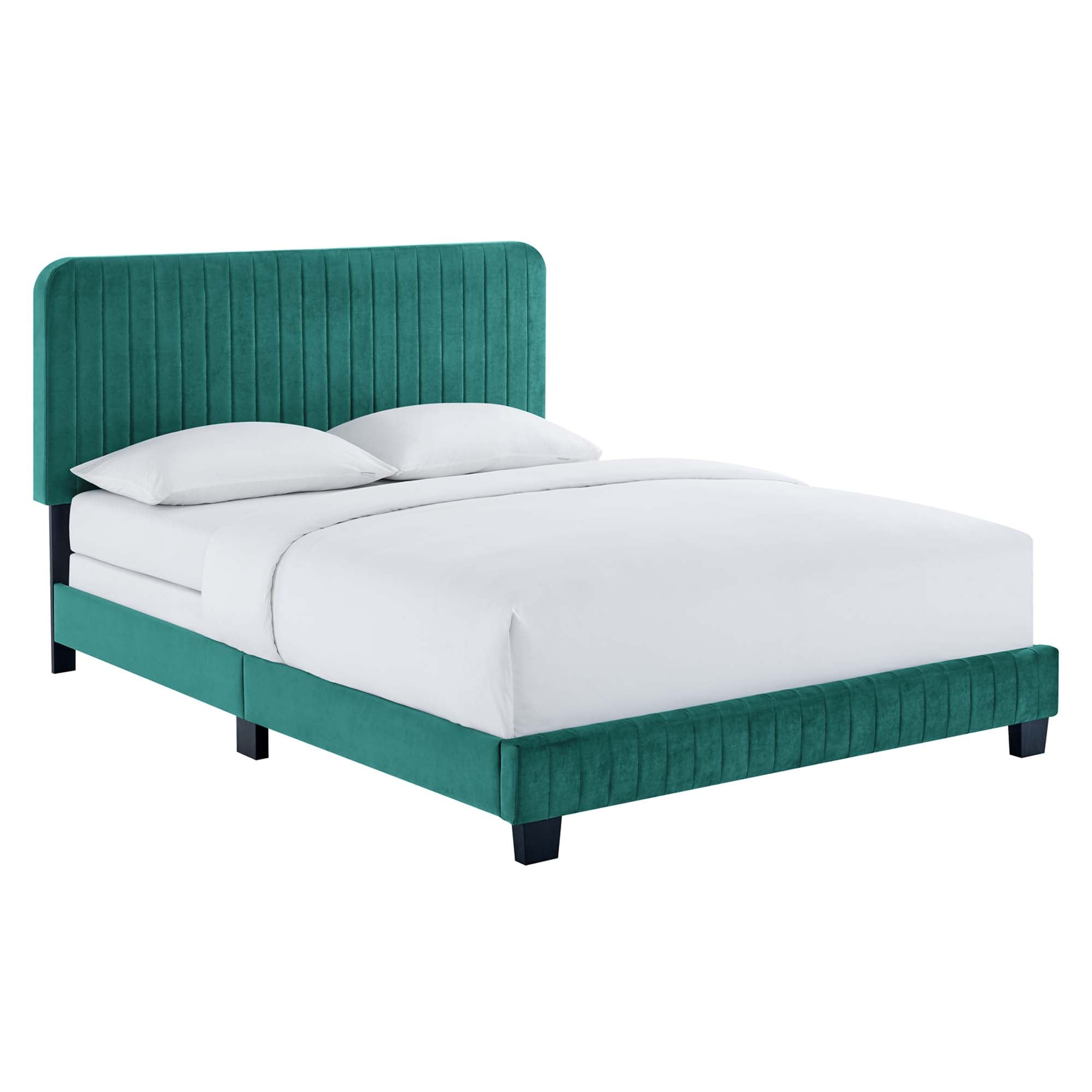 Celine Channel Tufted Performance Velvet King Bed