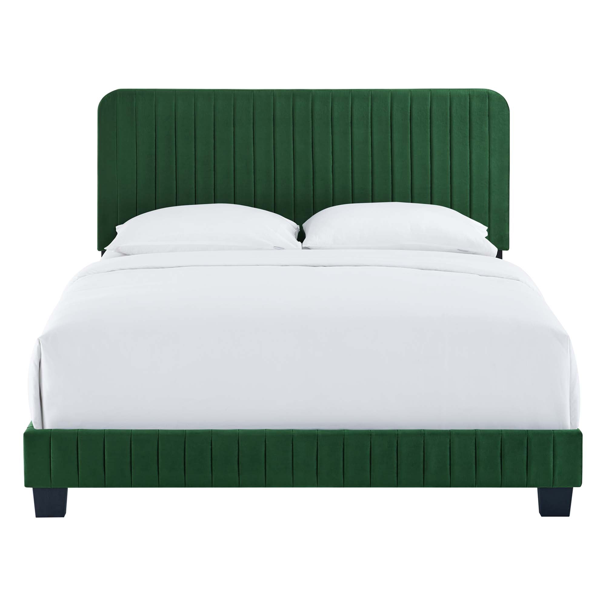 Celine Channel Tufted Performance Velvet Queen Bed