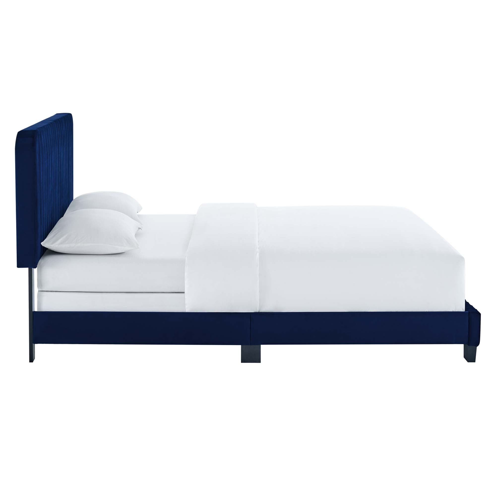 Celine Channel Tufted Performance Velvet Queen Bed