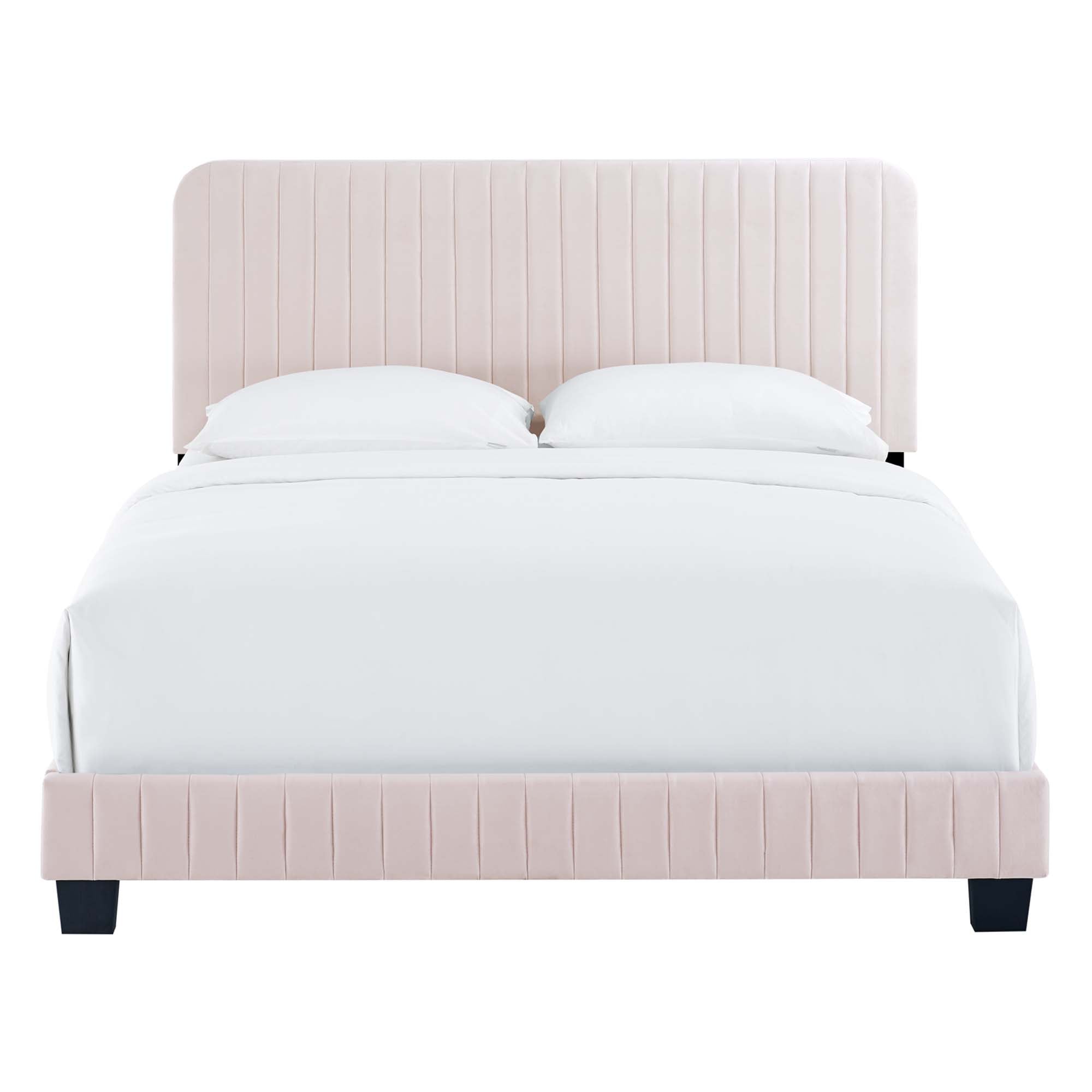 Celine Channel Tufted Performance Velvet Queen Bed