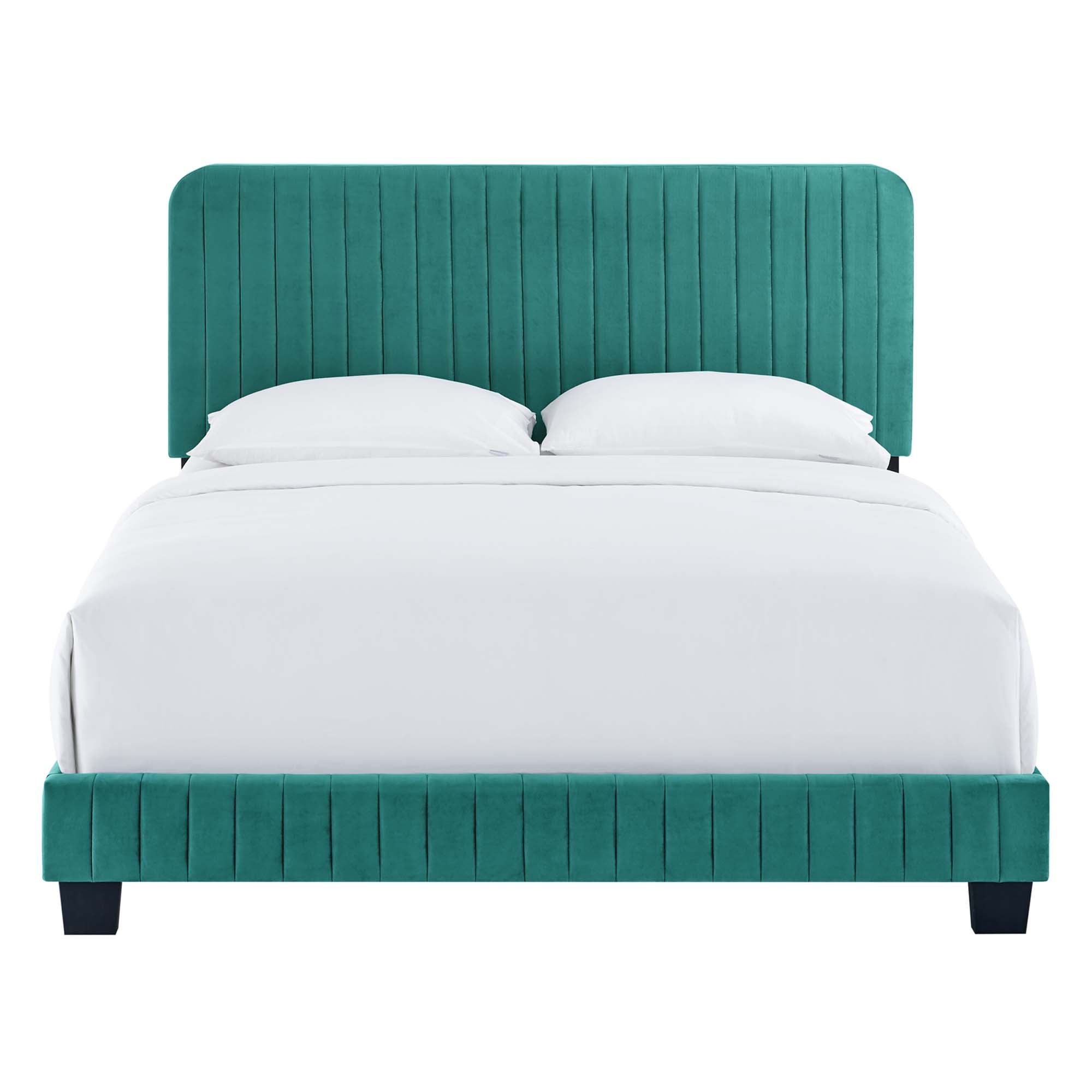 Celine Channel Tufted Performance Velvet Full Bed