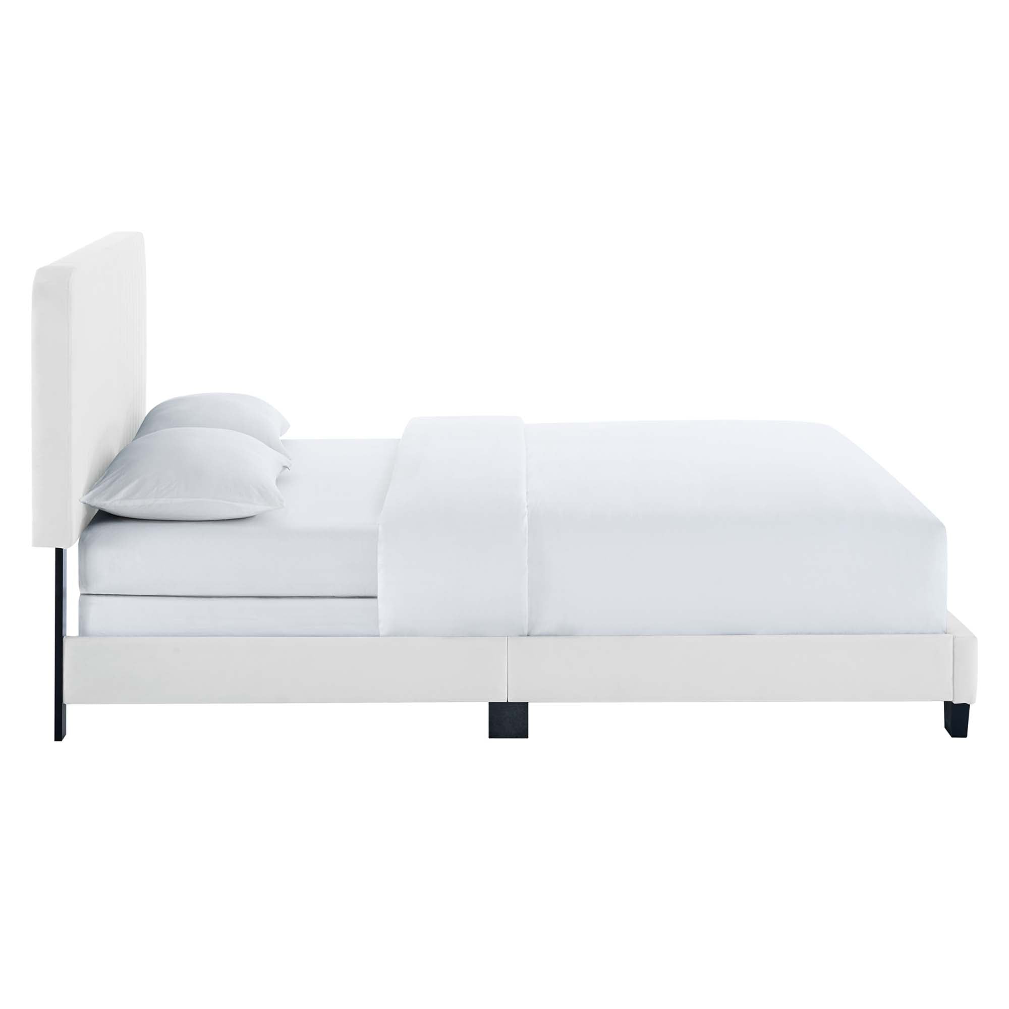 Celine Channel Tufted Performance Velvet Full Bed