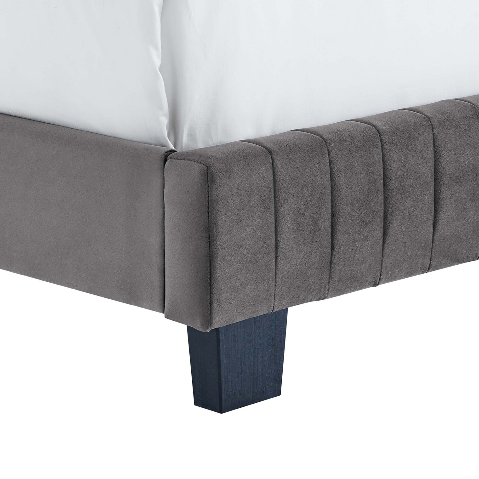 Celine Channel Tufted Performance Velvet Twin Bed