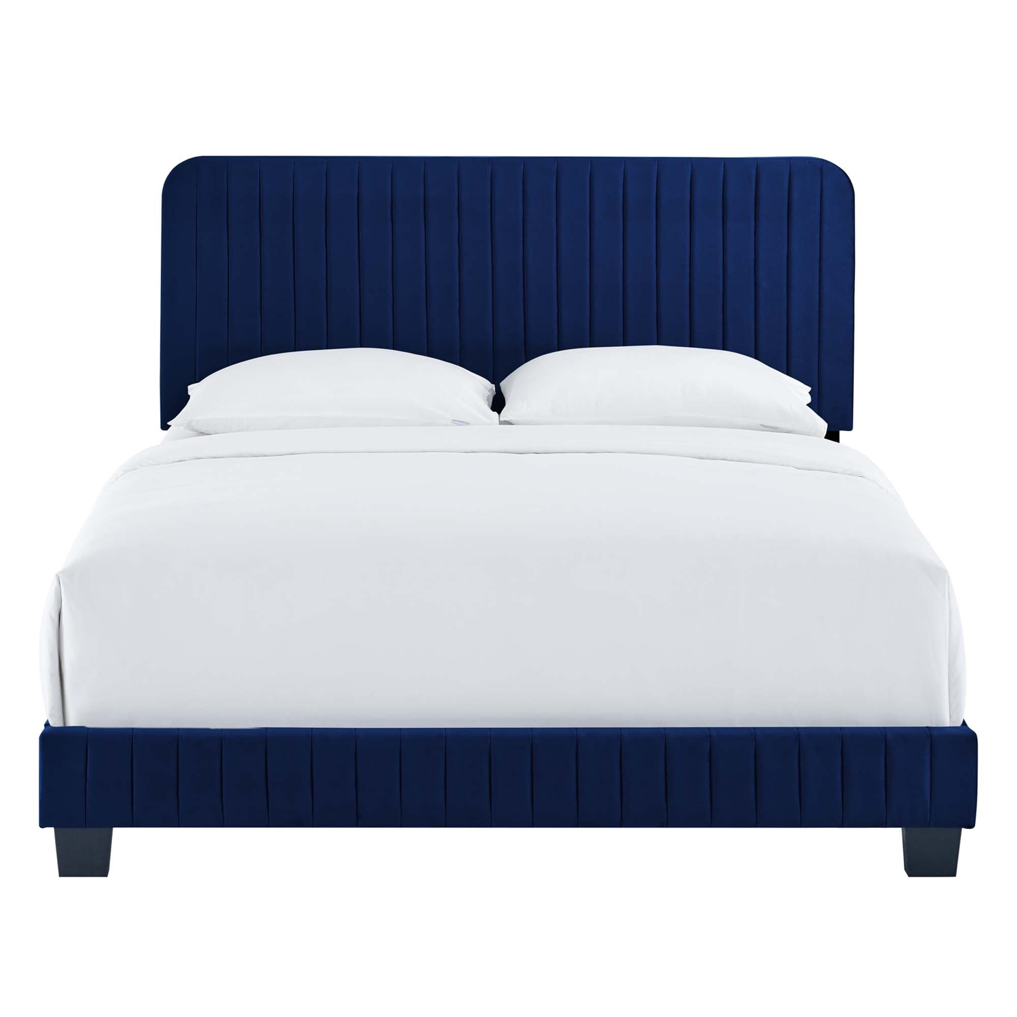 Celine Channel Tufted Performance Velvet Twin Bed