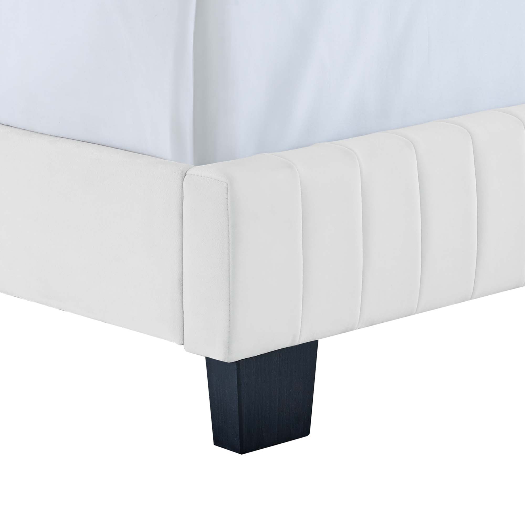 Celine Channel Tufted Performance Velvet Twin Bed