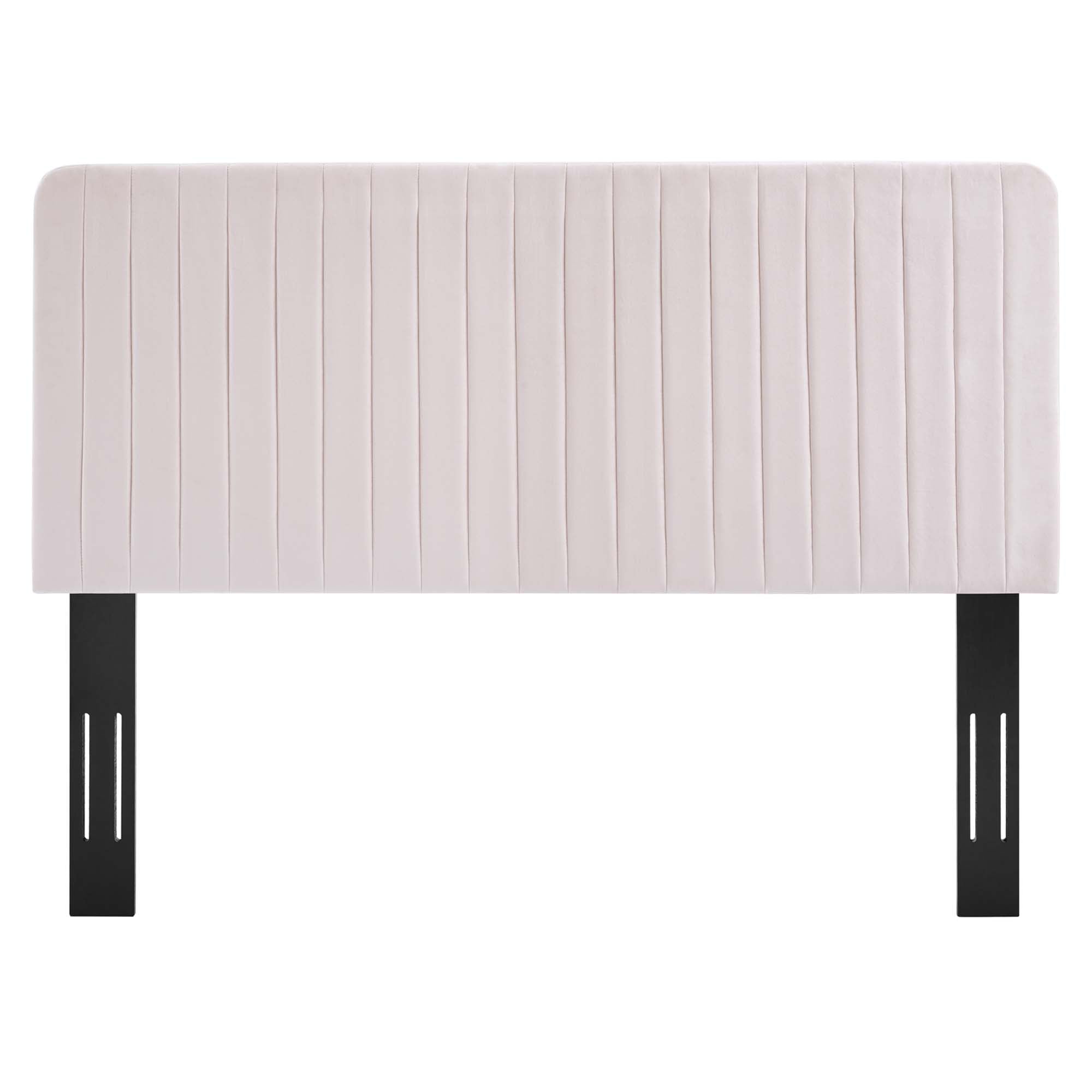 Milenna Channel Tufted Performance Velvet Twin Headboard