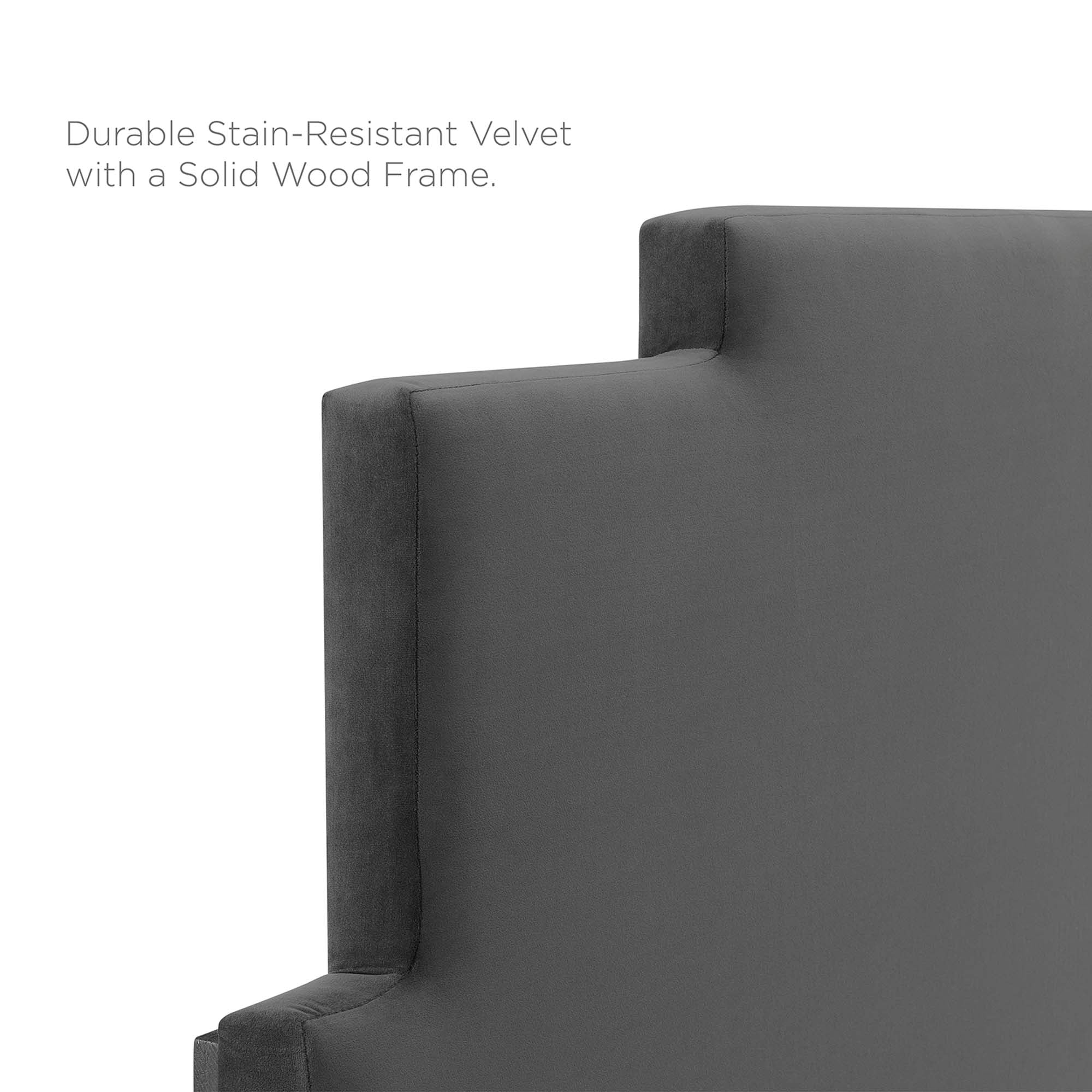 Kasia Performance Velvet Twin Headboard