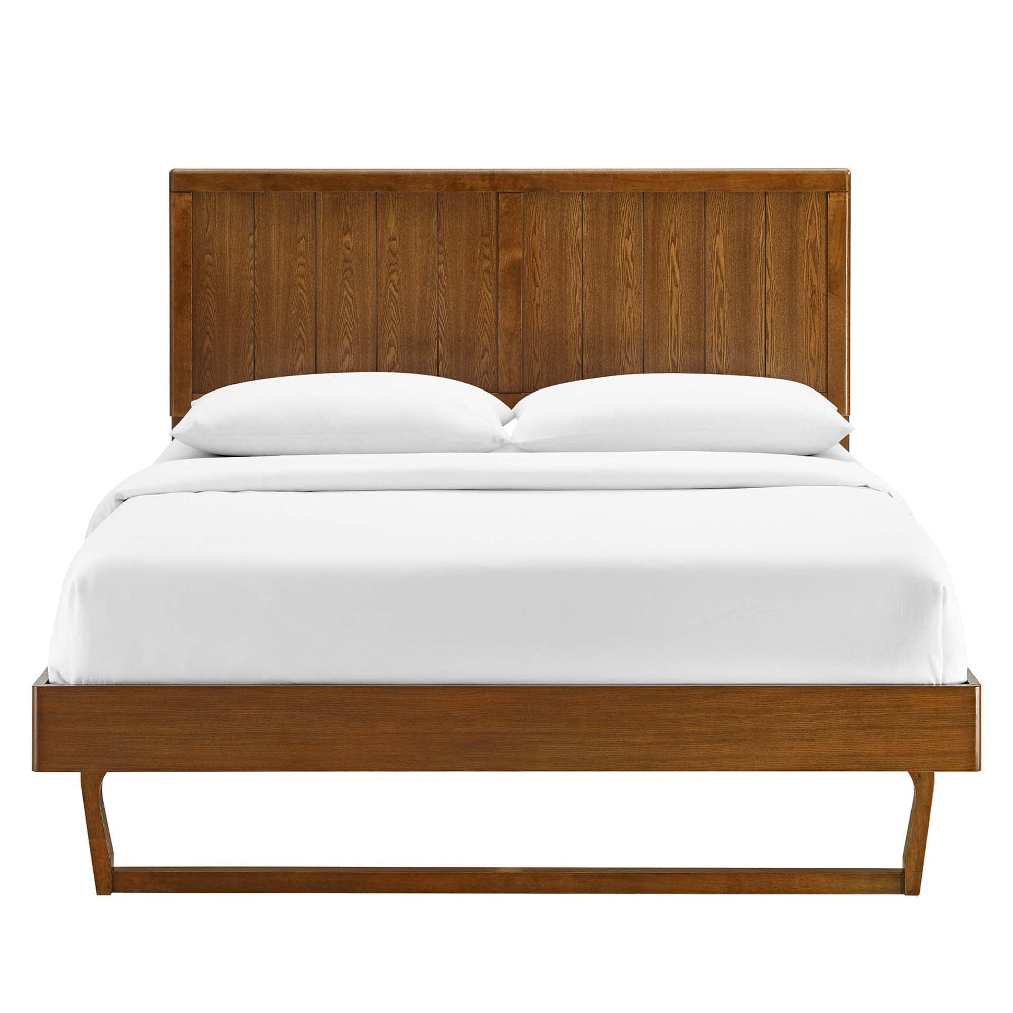 Alana Queen Wood Platform Bed With Angular Frame