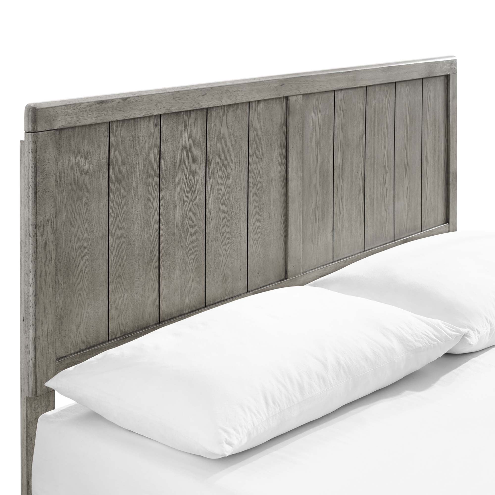 Alana Queen Wood Platform Bed With Splayed Legs