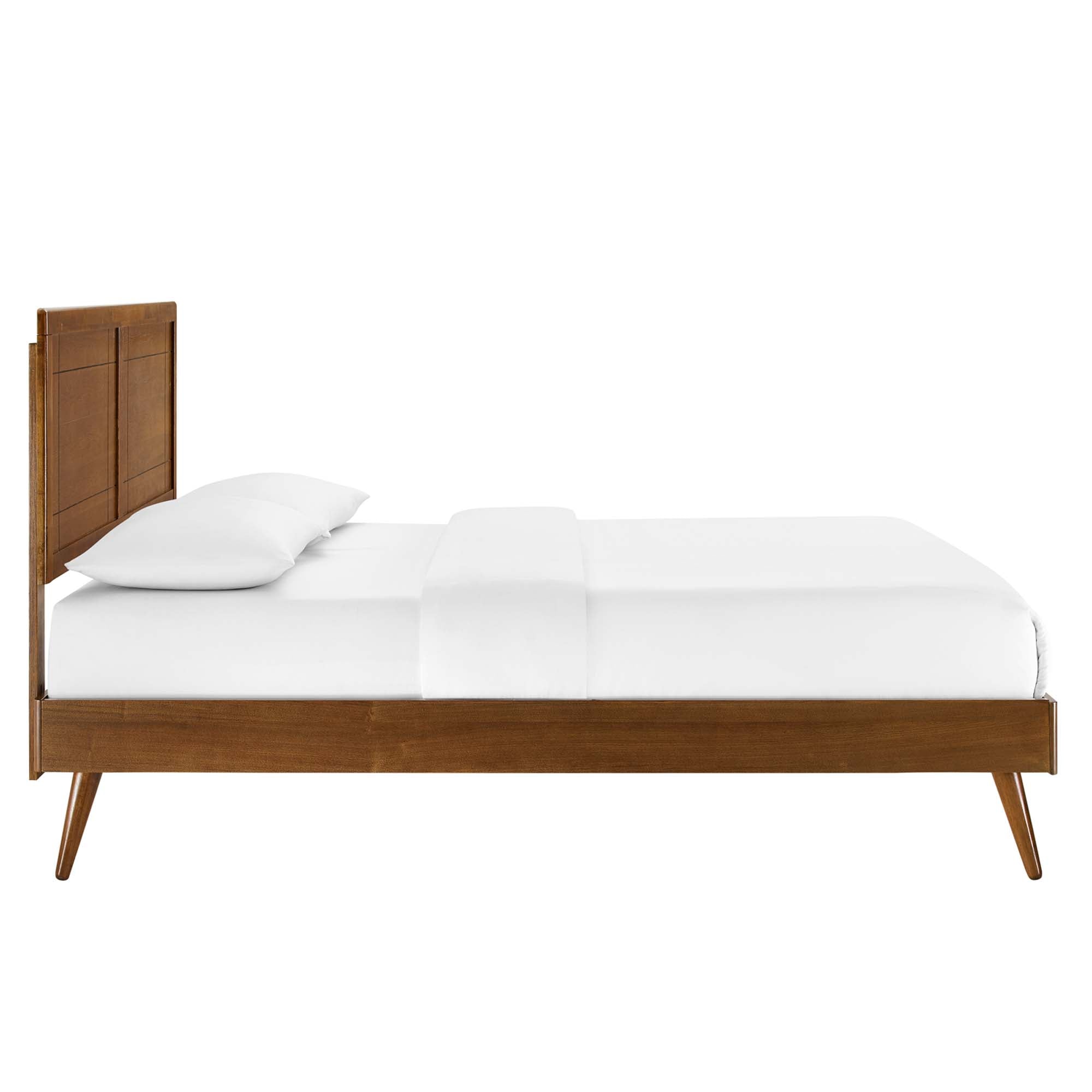 Marlee Queen Wood Platform Bed With Splayed Legs