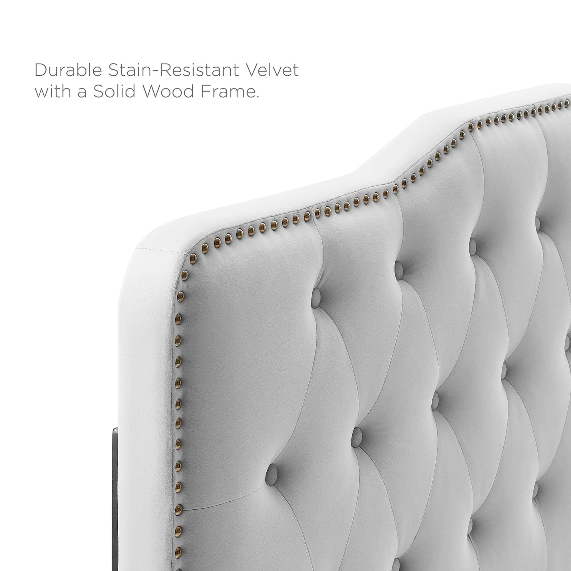 Sophia Tufted Performance Velvet Twin Headboard