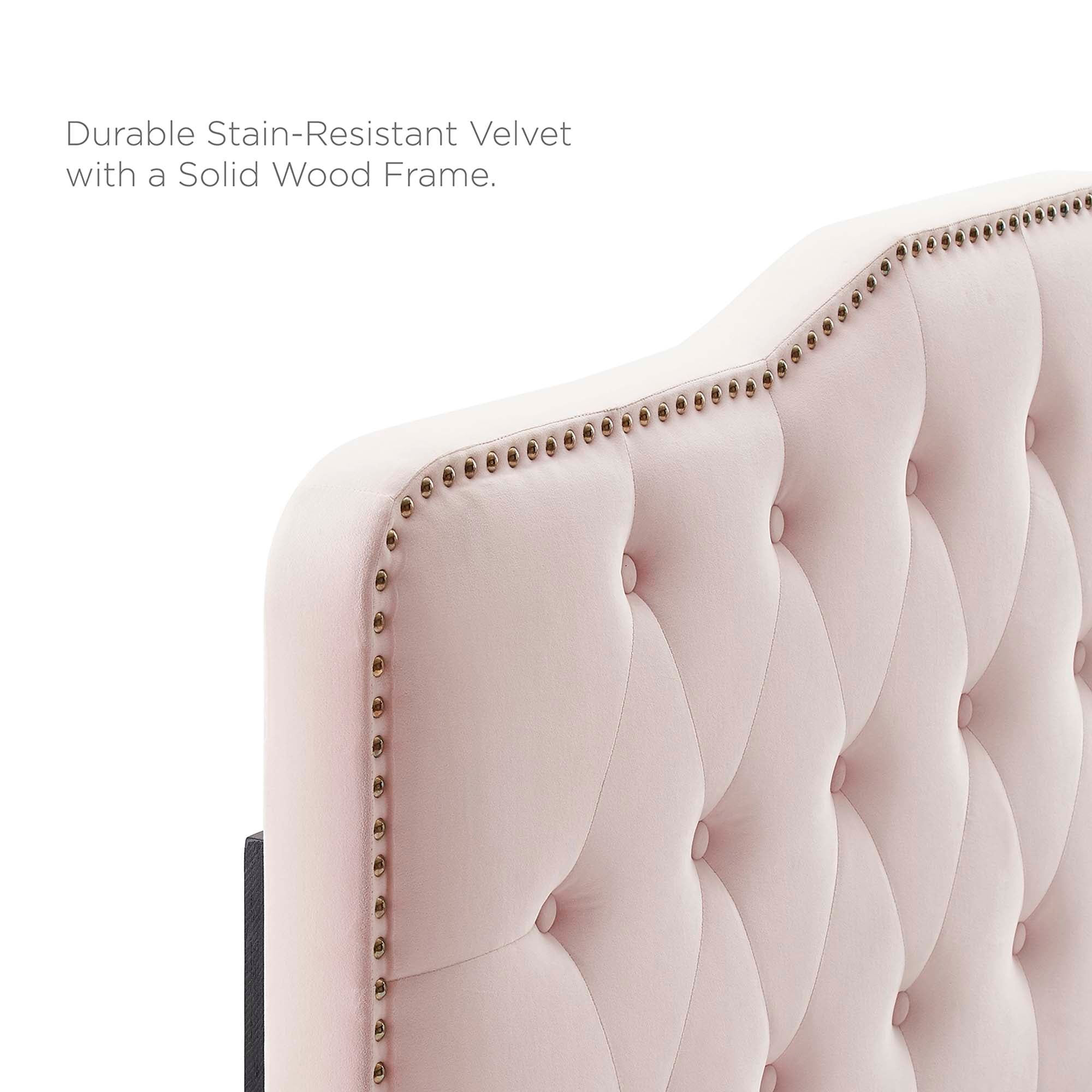 Sophia Tufted Performance Velvet Twin Headboard