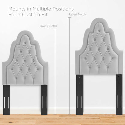 Augustine Tufted Performance Velvet Twin Headboard