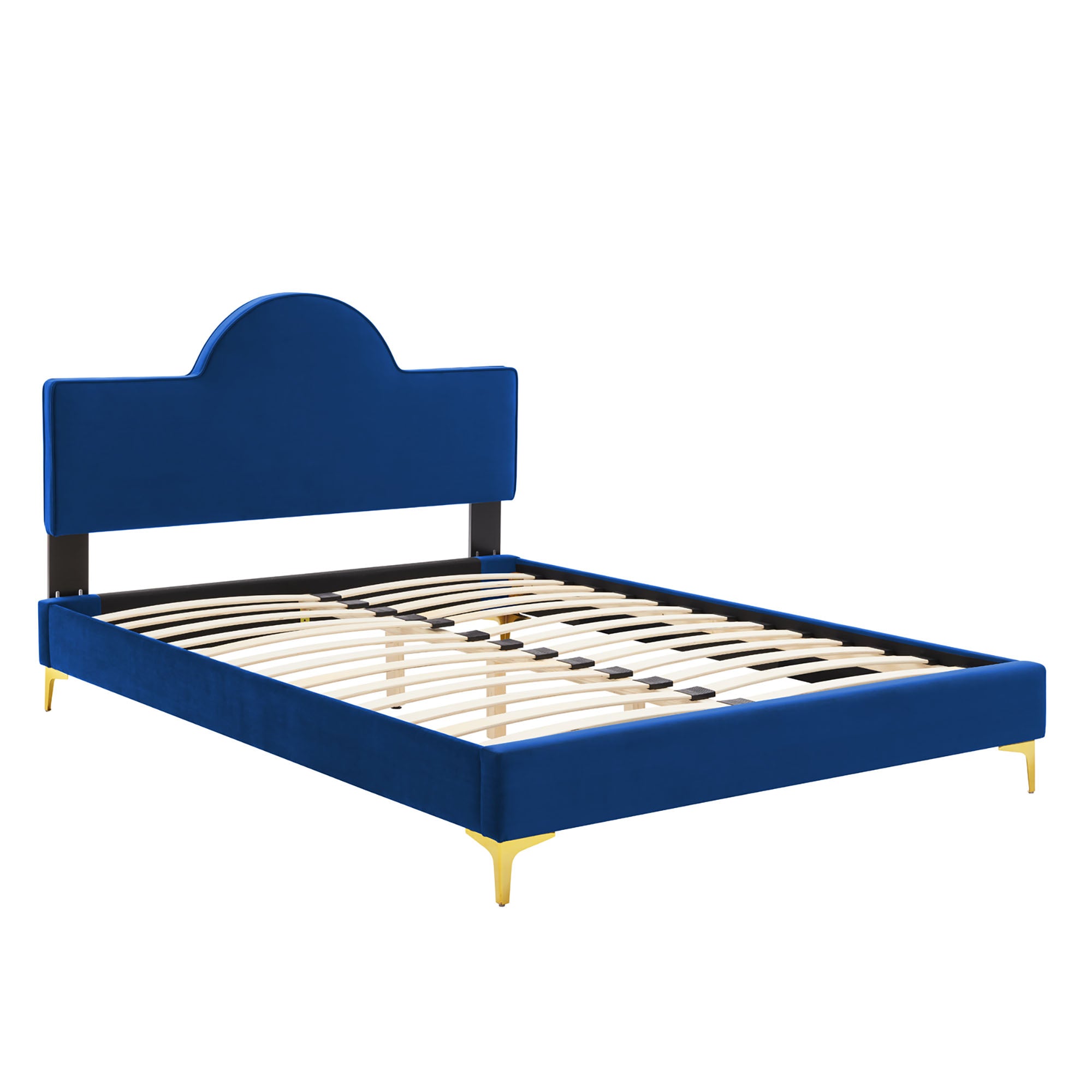 Sunny Performance Velvet Queen Bed