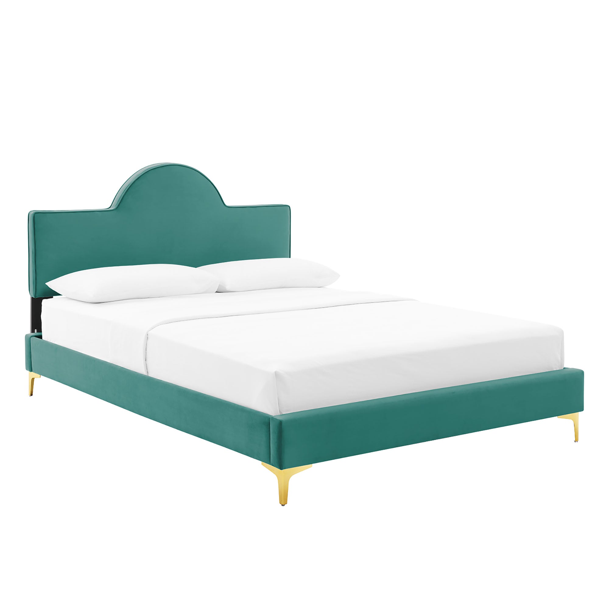 Sunny Performance Velvet Queen Bed