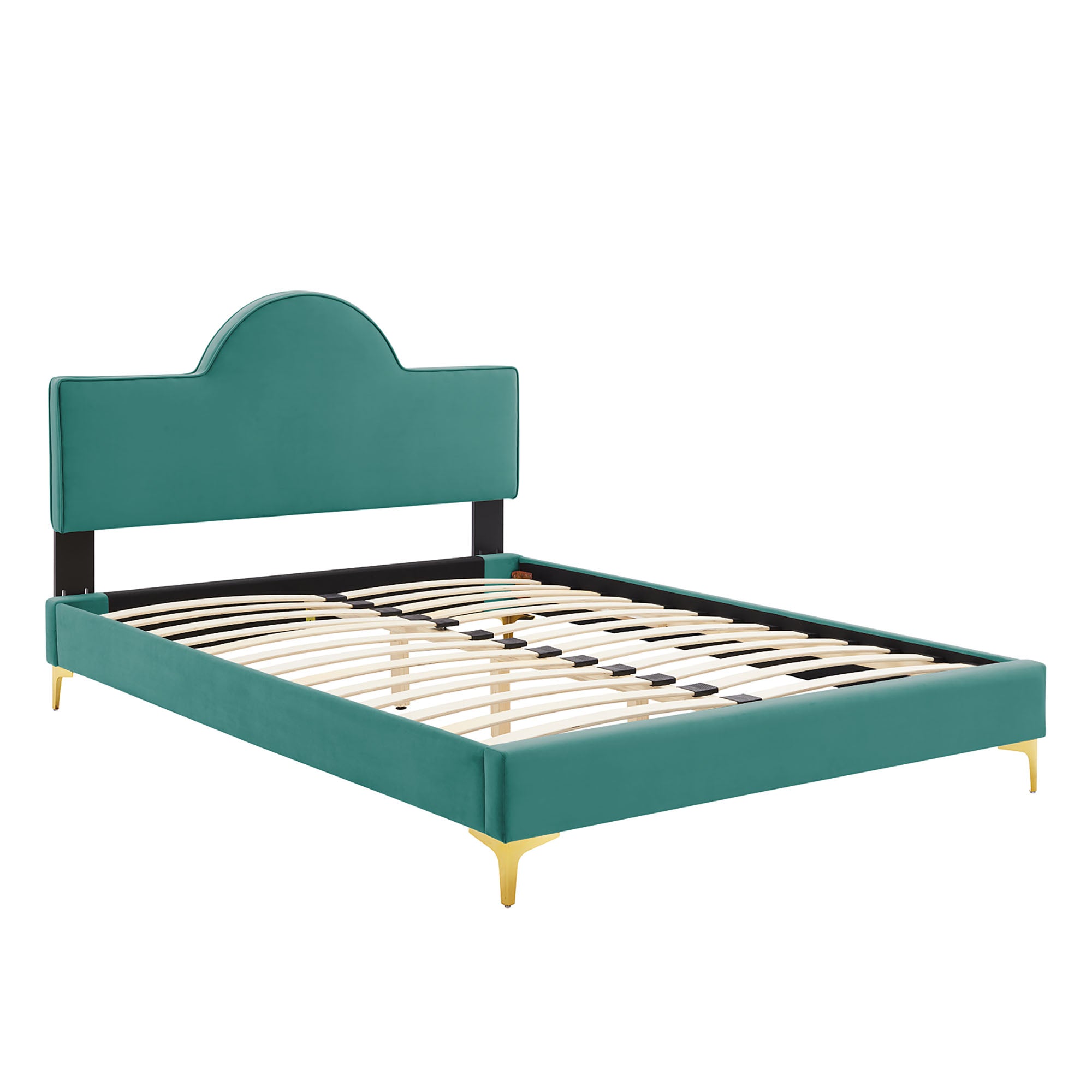 Sunny Performance Velvet Queen Bed