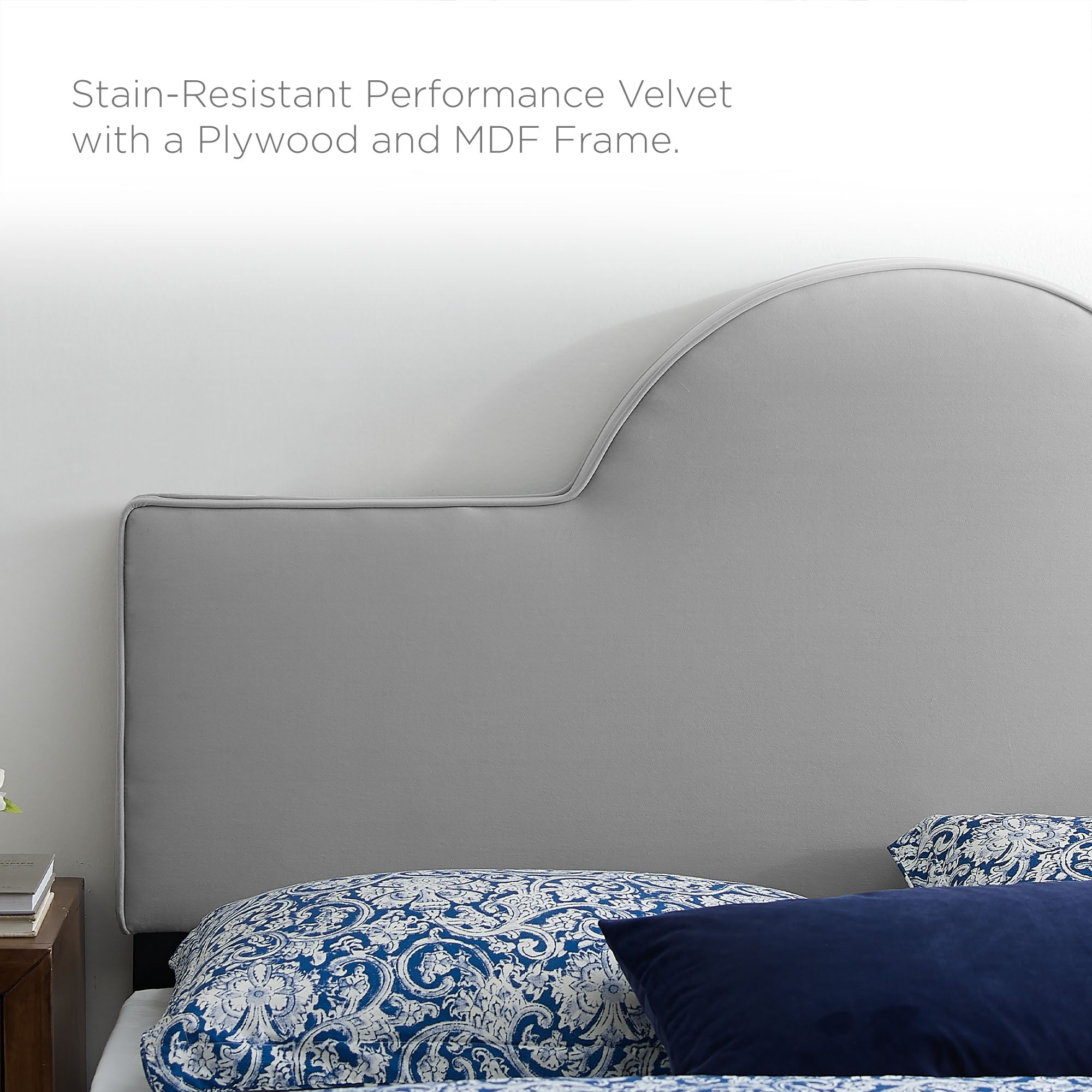 Soleil Performance Velvet Queen Bed