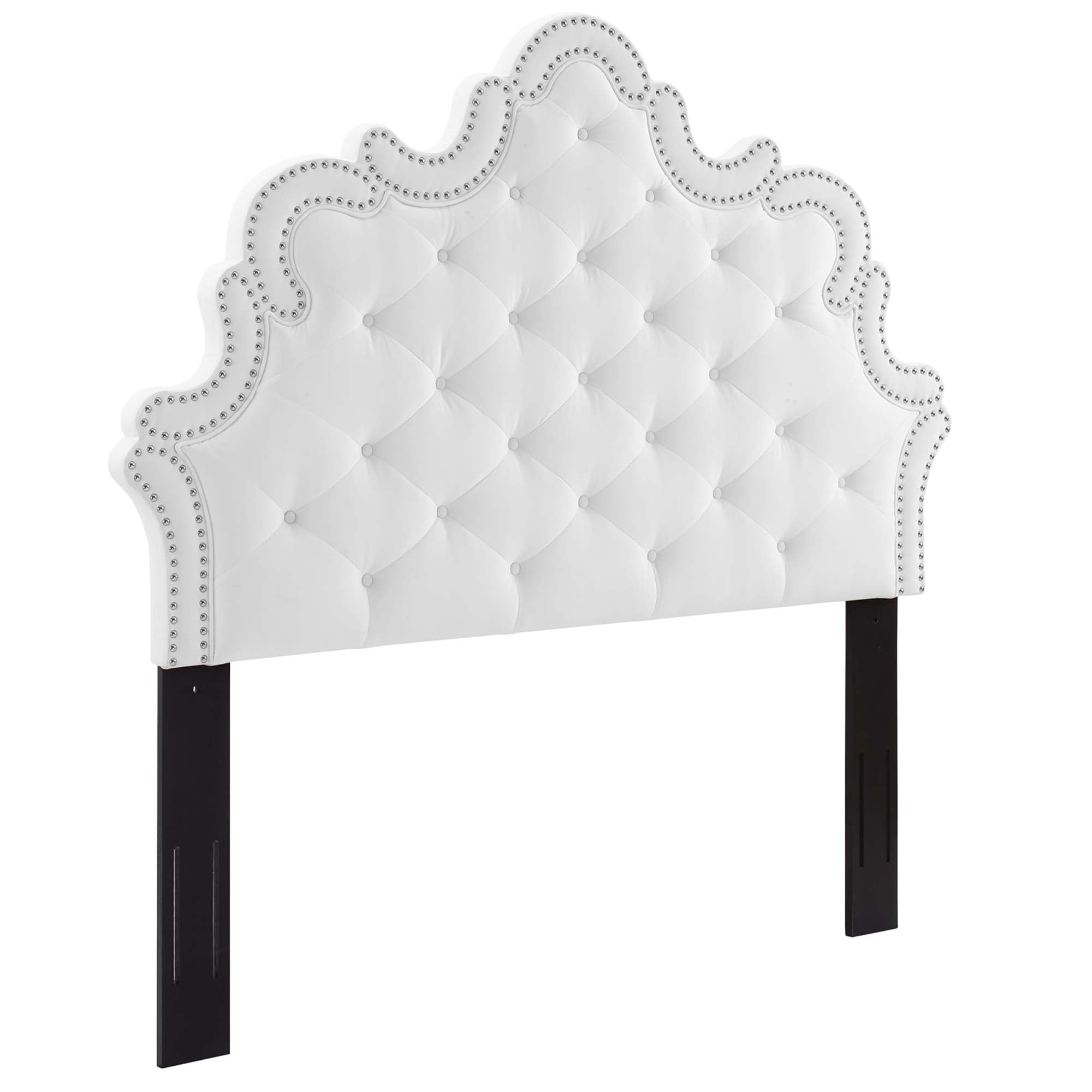 Arabella Button-Tufted Performance Velvet Twin Headboard