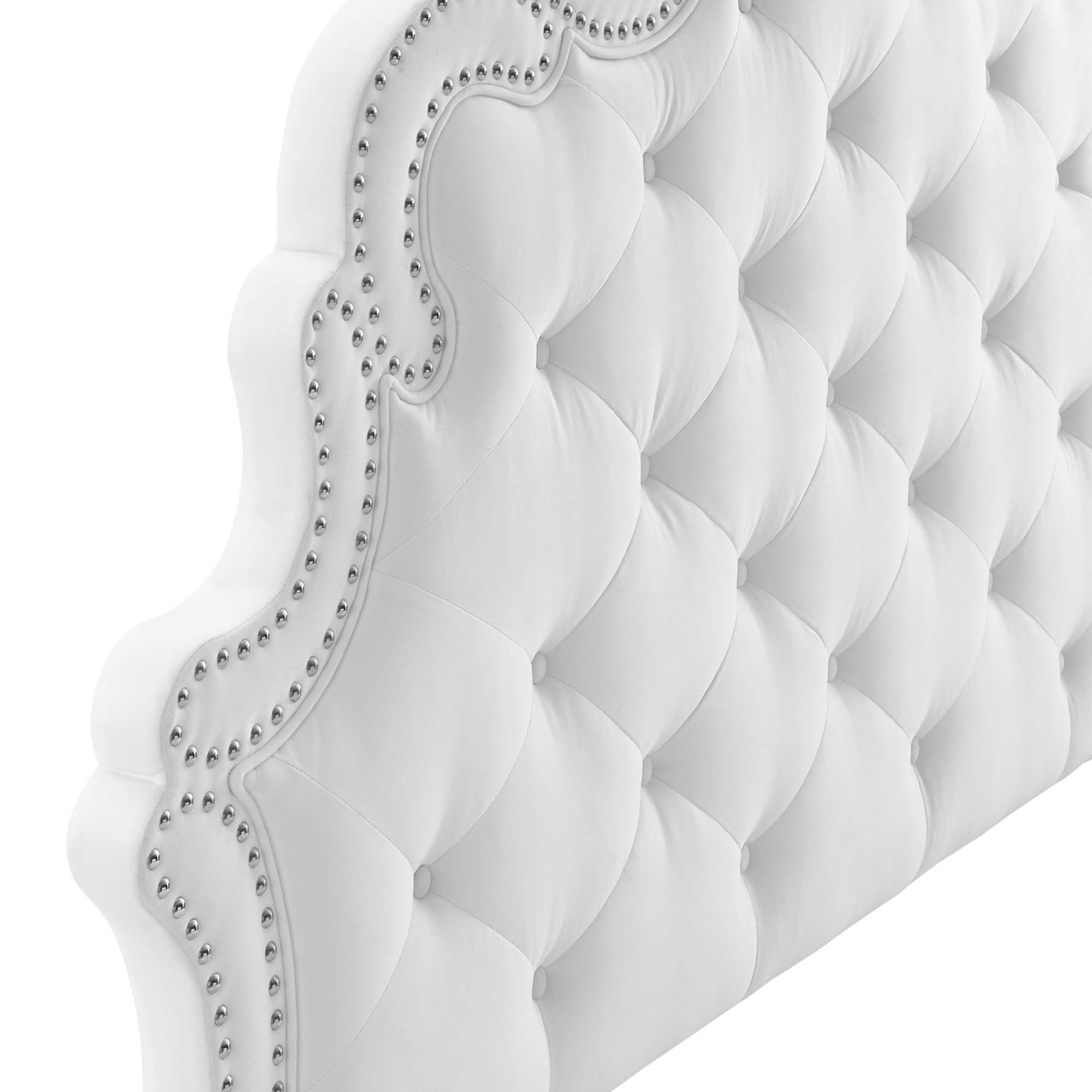 Arabella Button-Tufted Performance Velvet Twin Headboard