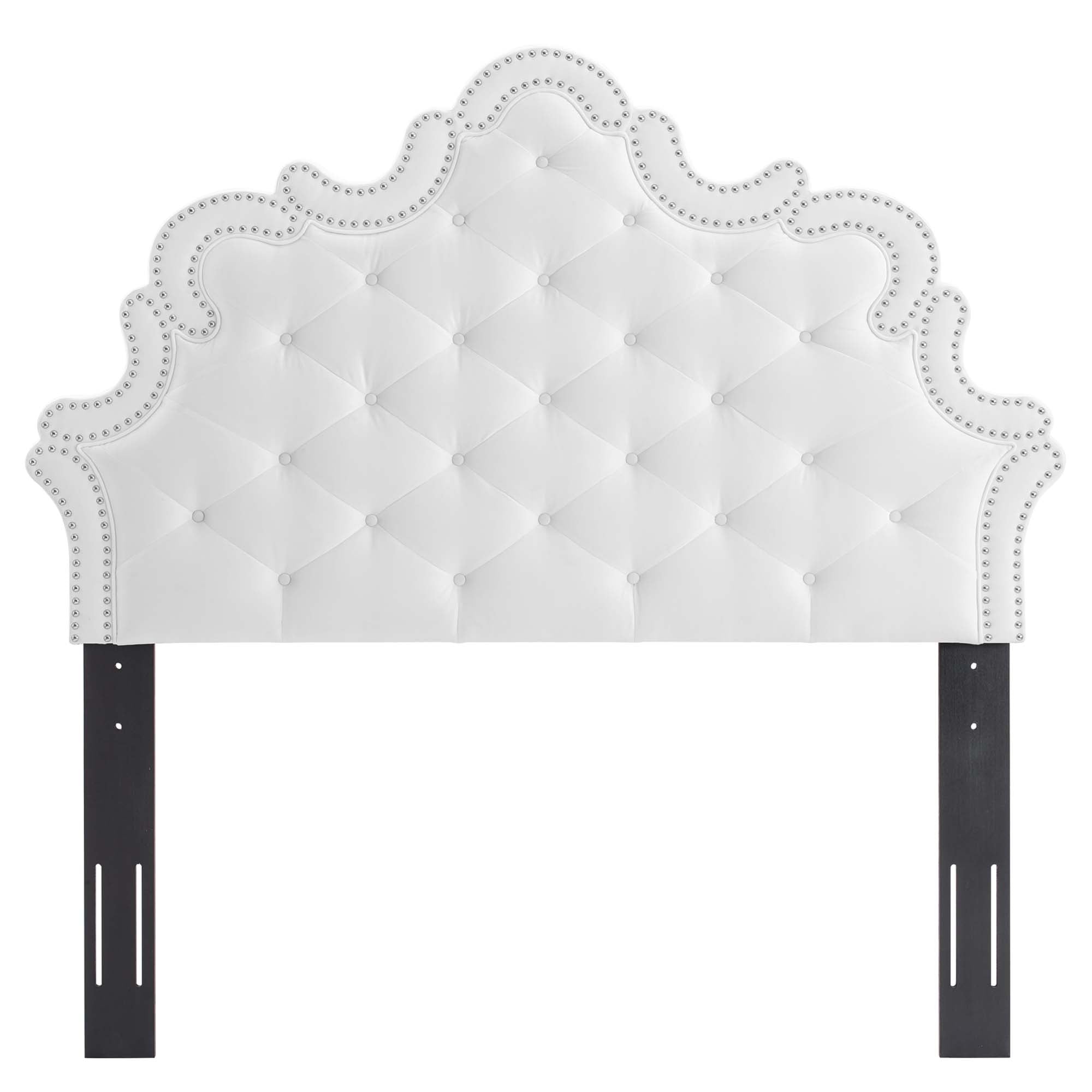 Arabella Button-Tufted Performance Velvet Twin Headboard