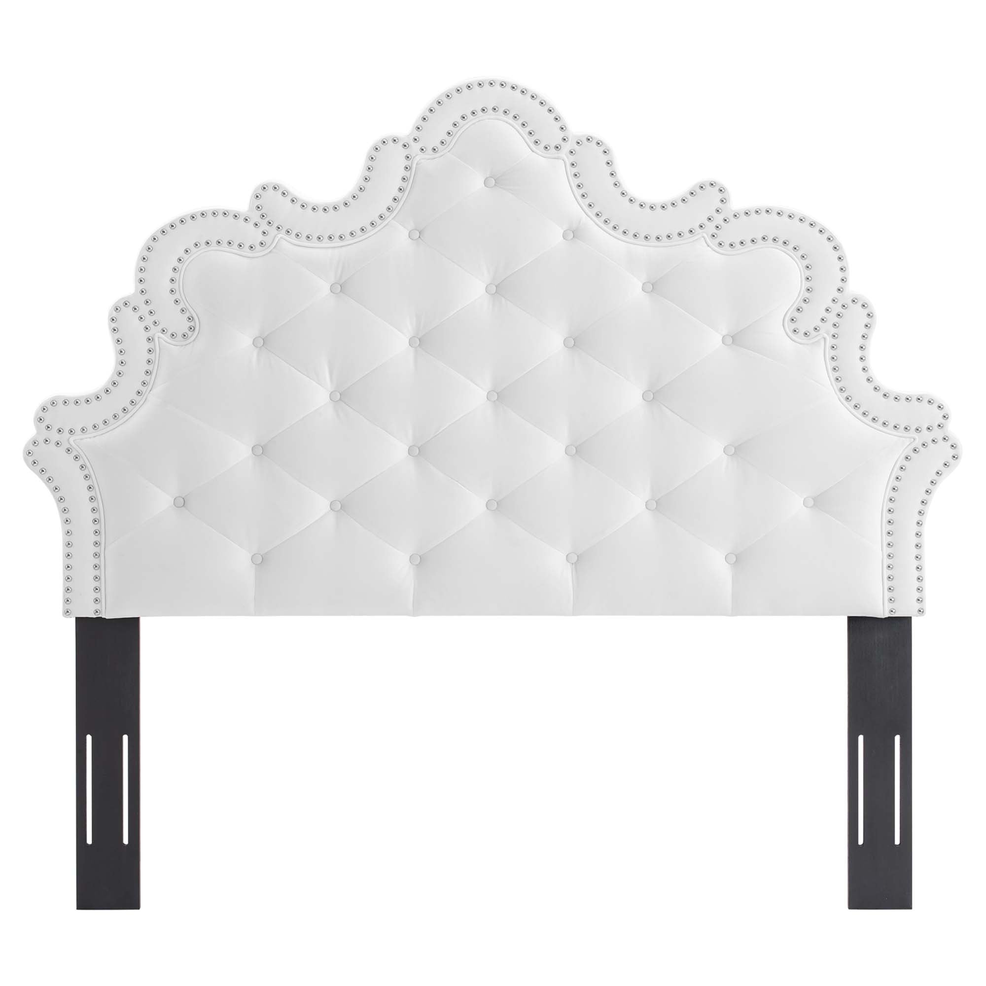 Arabella Button-Tufted Performance Velvet Twin Headboard