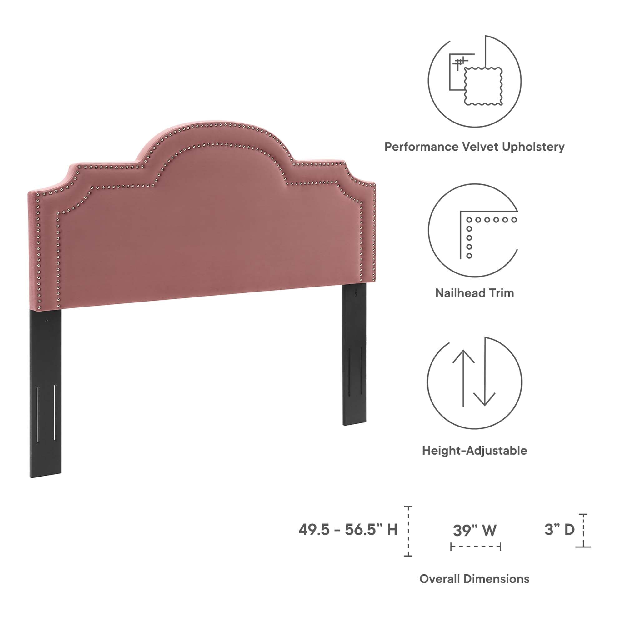 Belinda Performance Velvet Twin Headboard