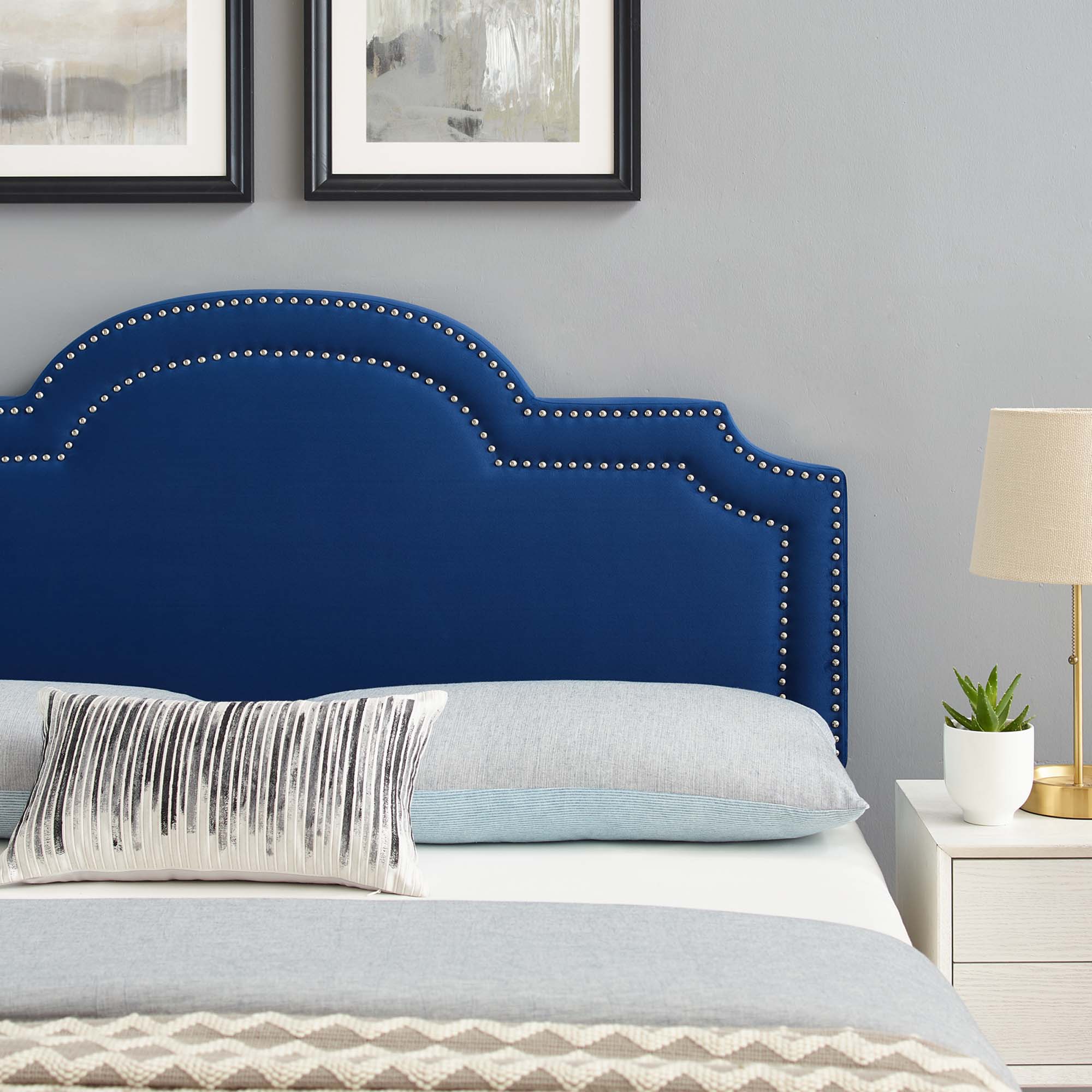 Belinda Performance Velvet Twin Headboard