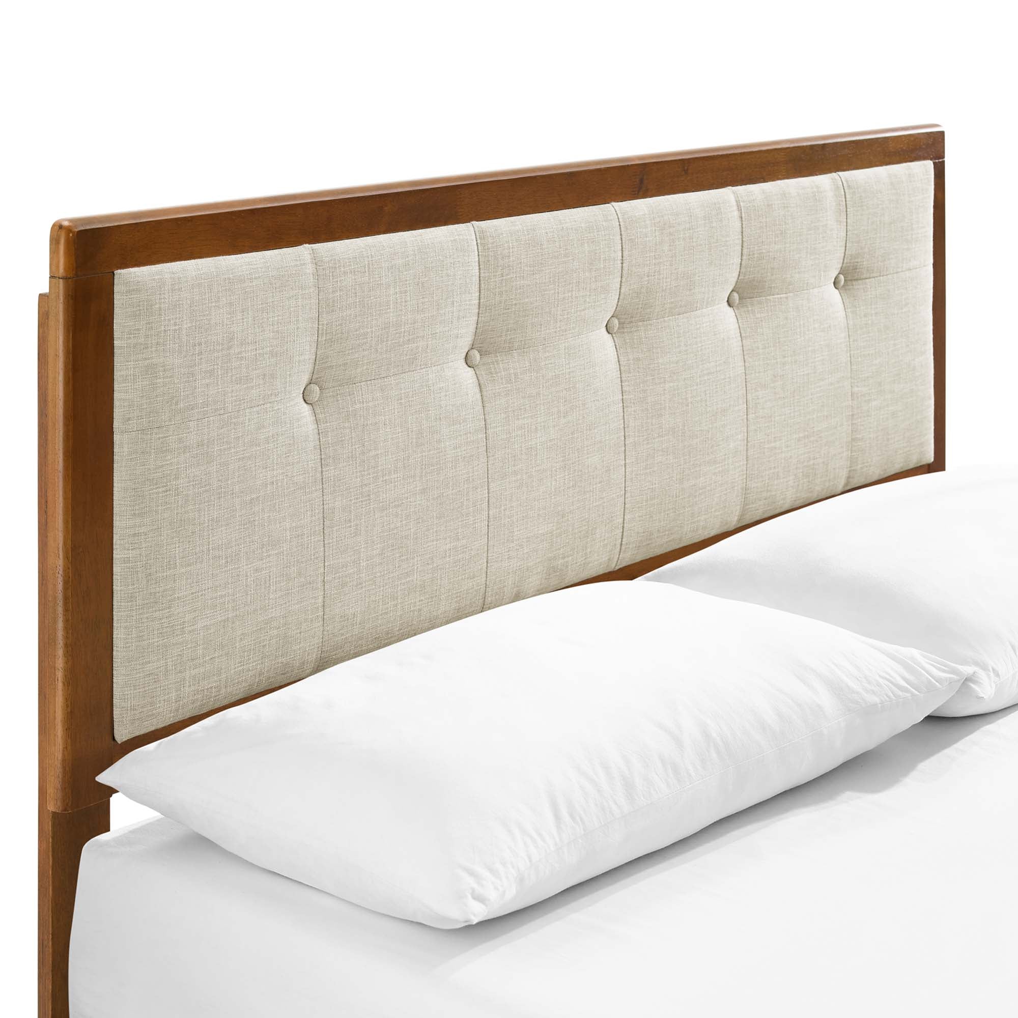 Willow Full Wood Platform Bed With Angular Frame