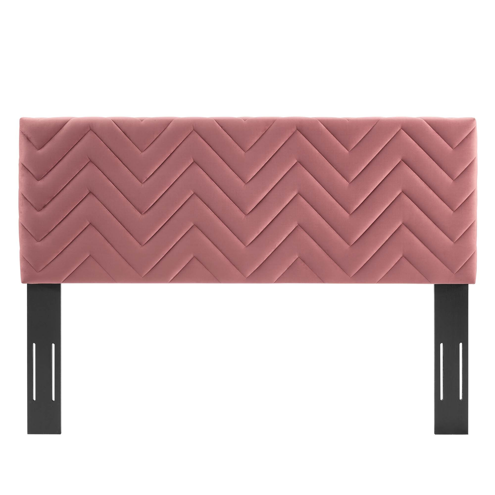 Mercy Chevron Tufted Performance Velvet Twin Headboard