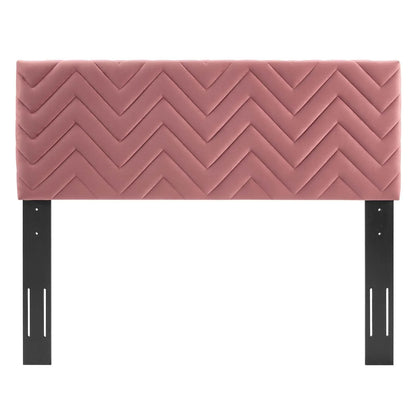 Mercy Chevron Tufted Performance Velvet Headboard