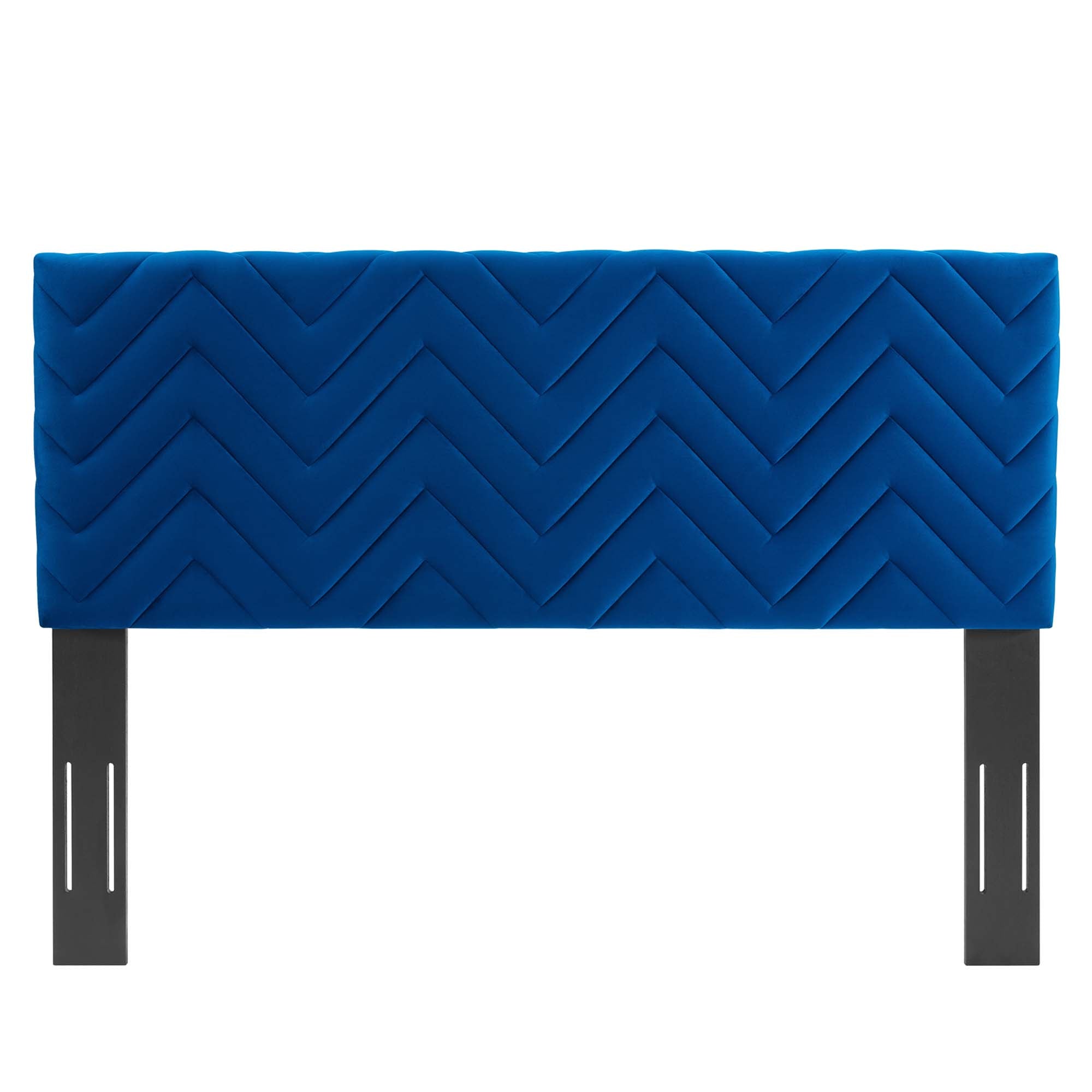 Mercy Chevron Tufted Performance Velvet Full/Queen Headboard