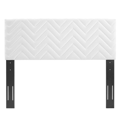 Mercy Chevron Tufted Performance Velvet King/California King Headboard