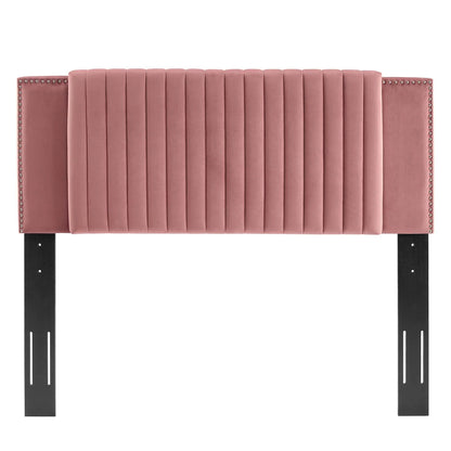 Felicity Channel Tufted Performance Velvet Headboard