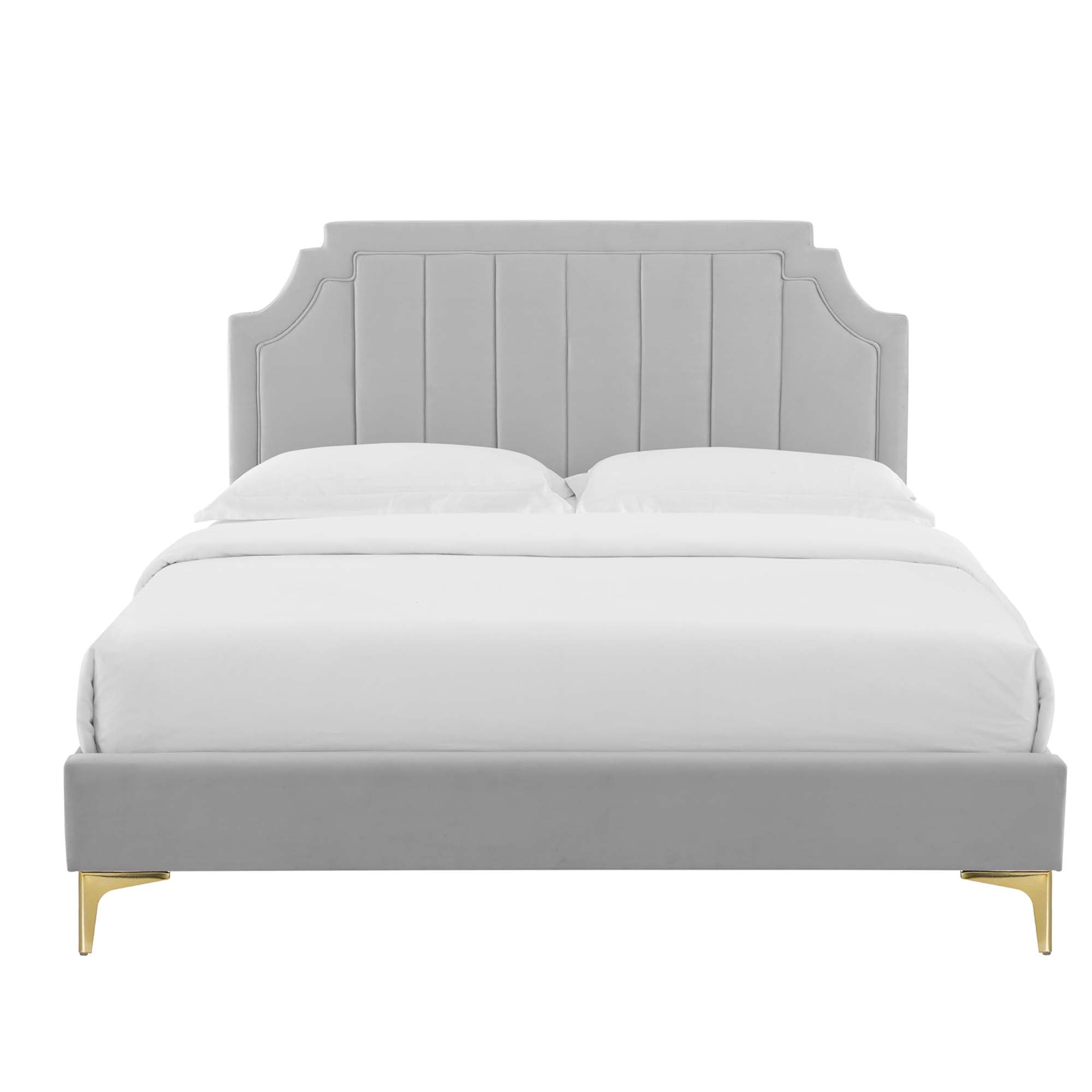 Sienna Performance Velvet Queen Platform Bed