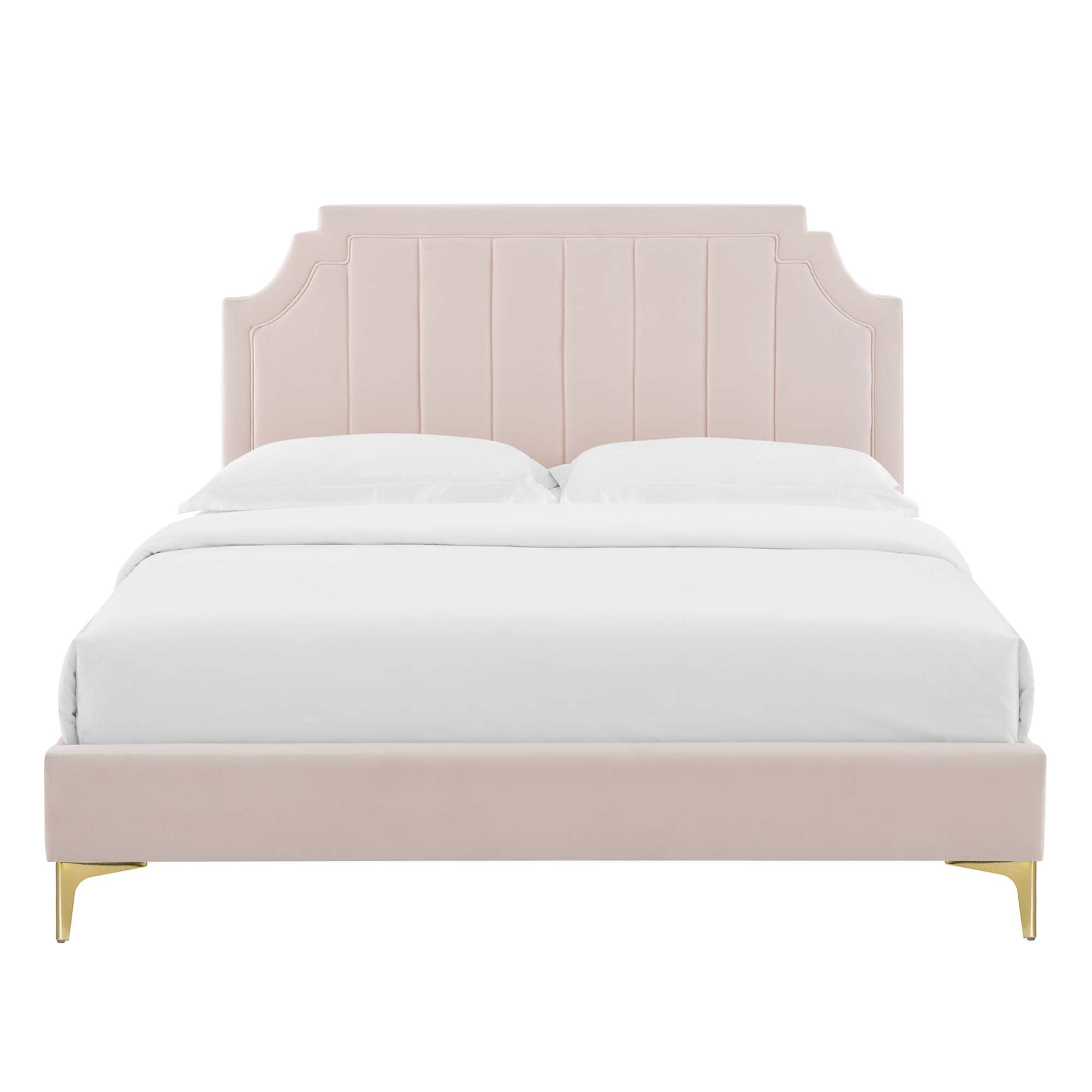 Sienna Performance Velvet Queen Platform Bed