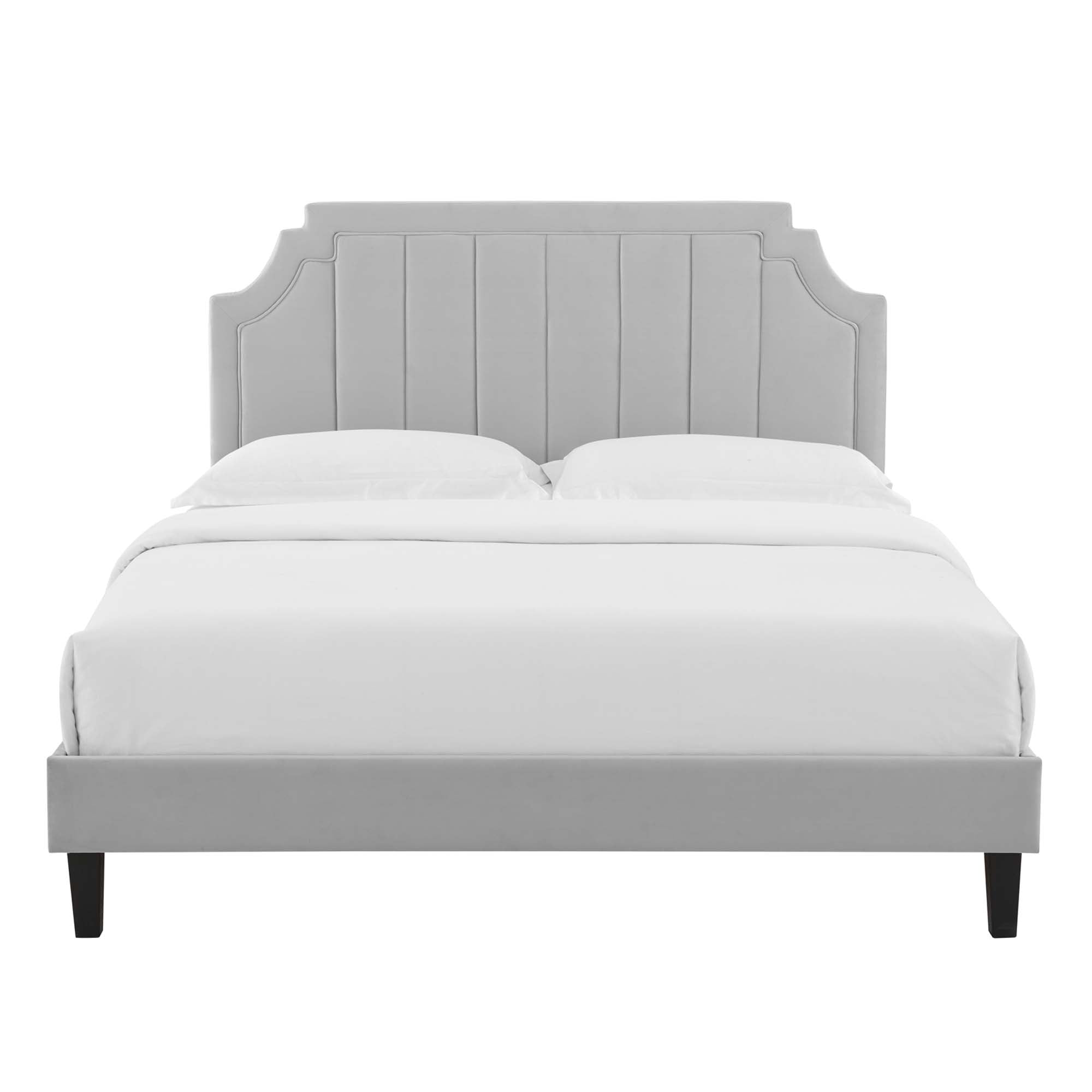 Sienna Performance Velvet Queen Platform Bed