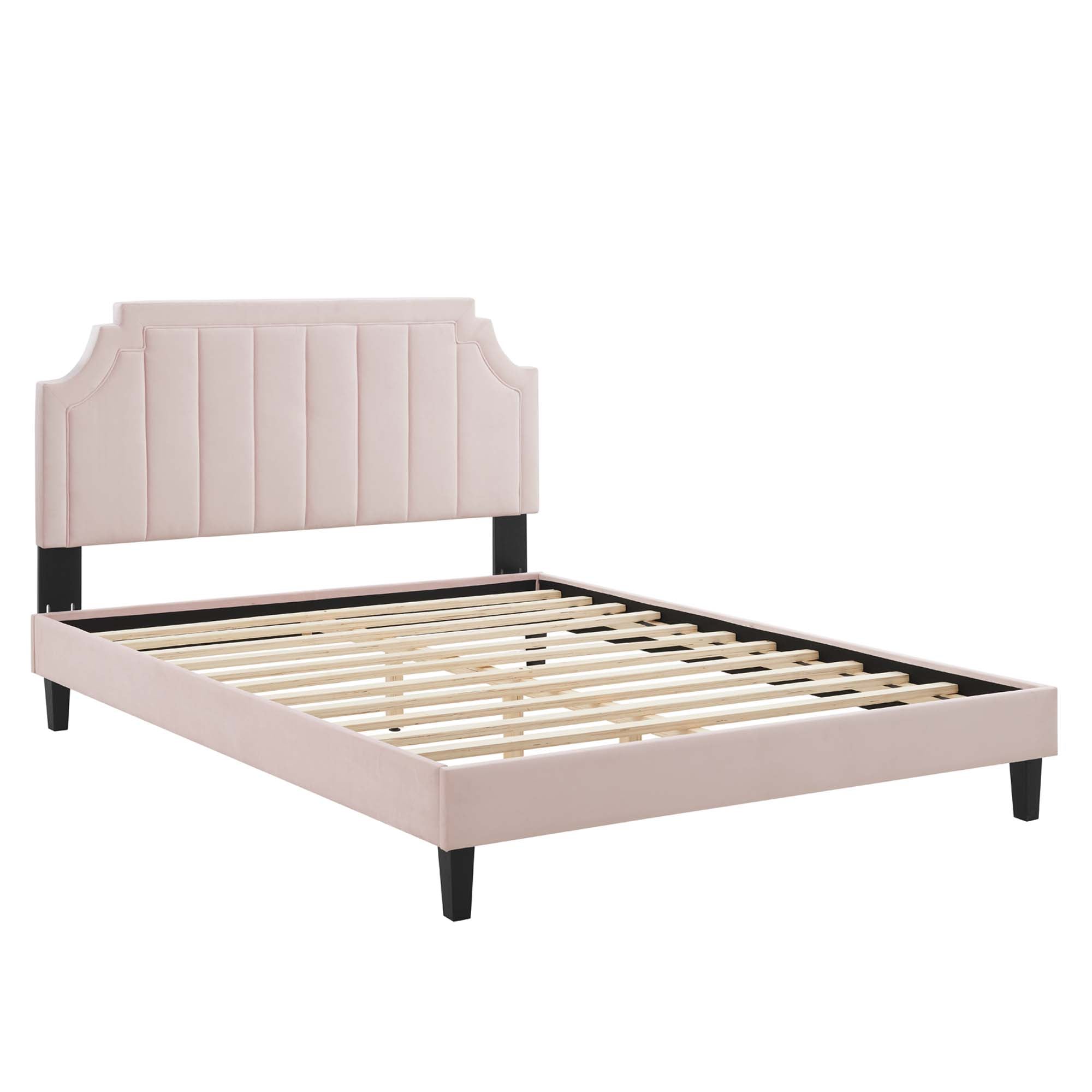 Sienna Performance Velvet Queen Platform Bed