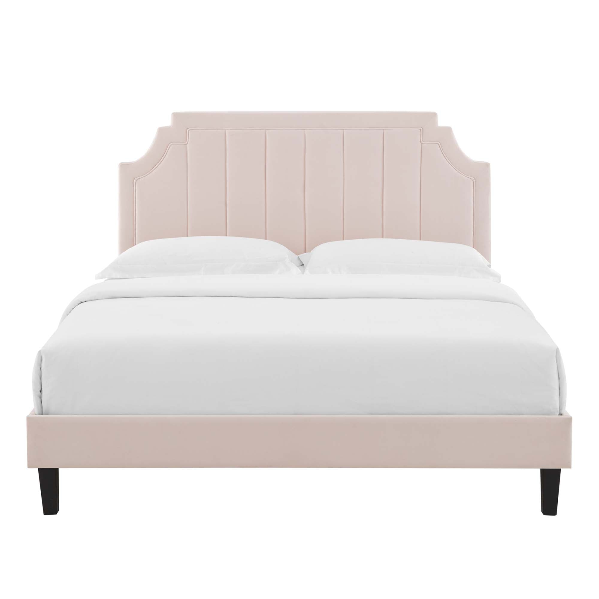 Sienna Performance Velvet Queen Platform Bed