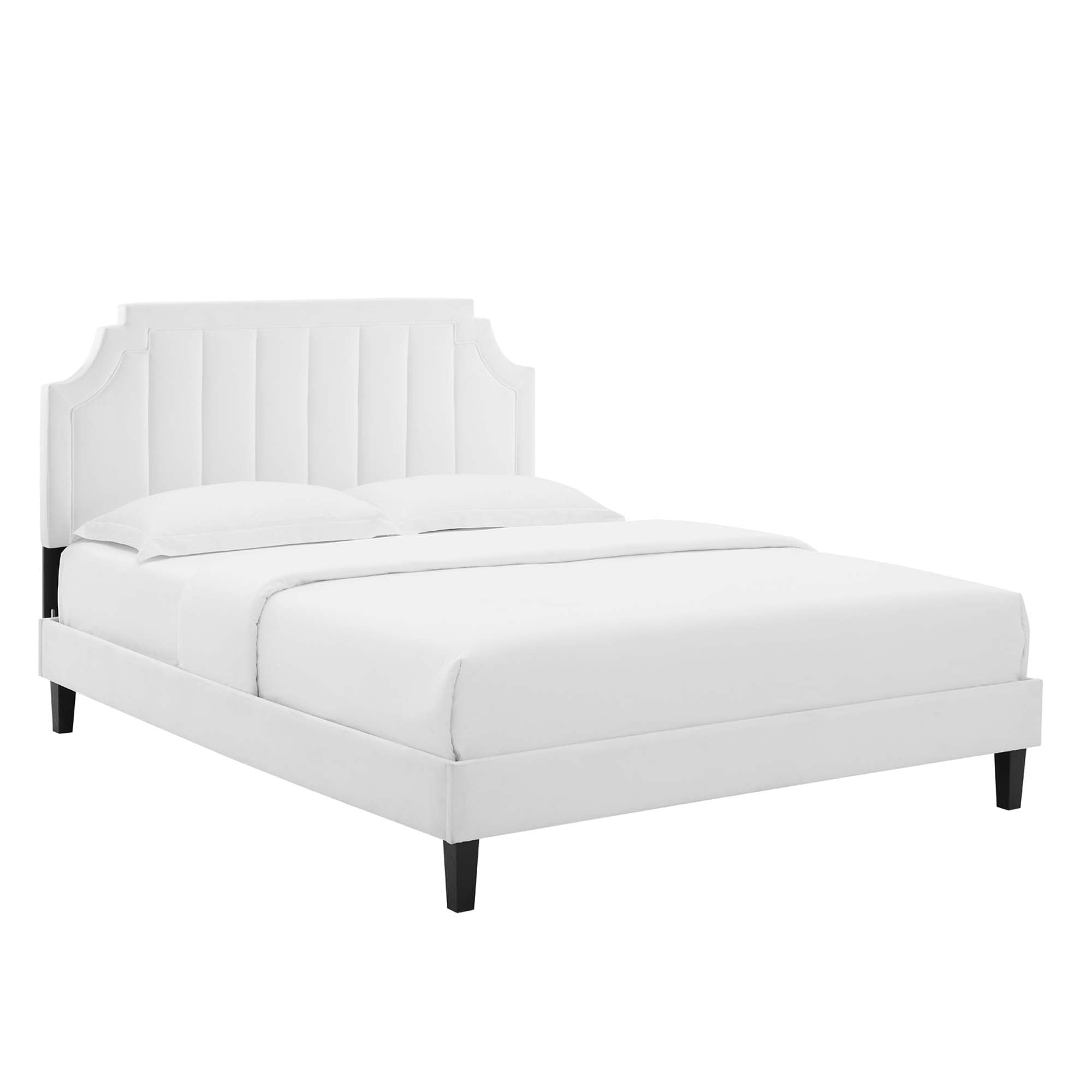 Sienna Performance Velvet Queen Platform Bed