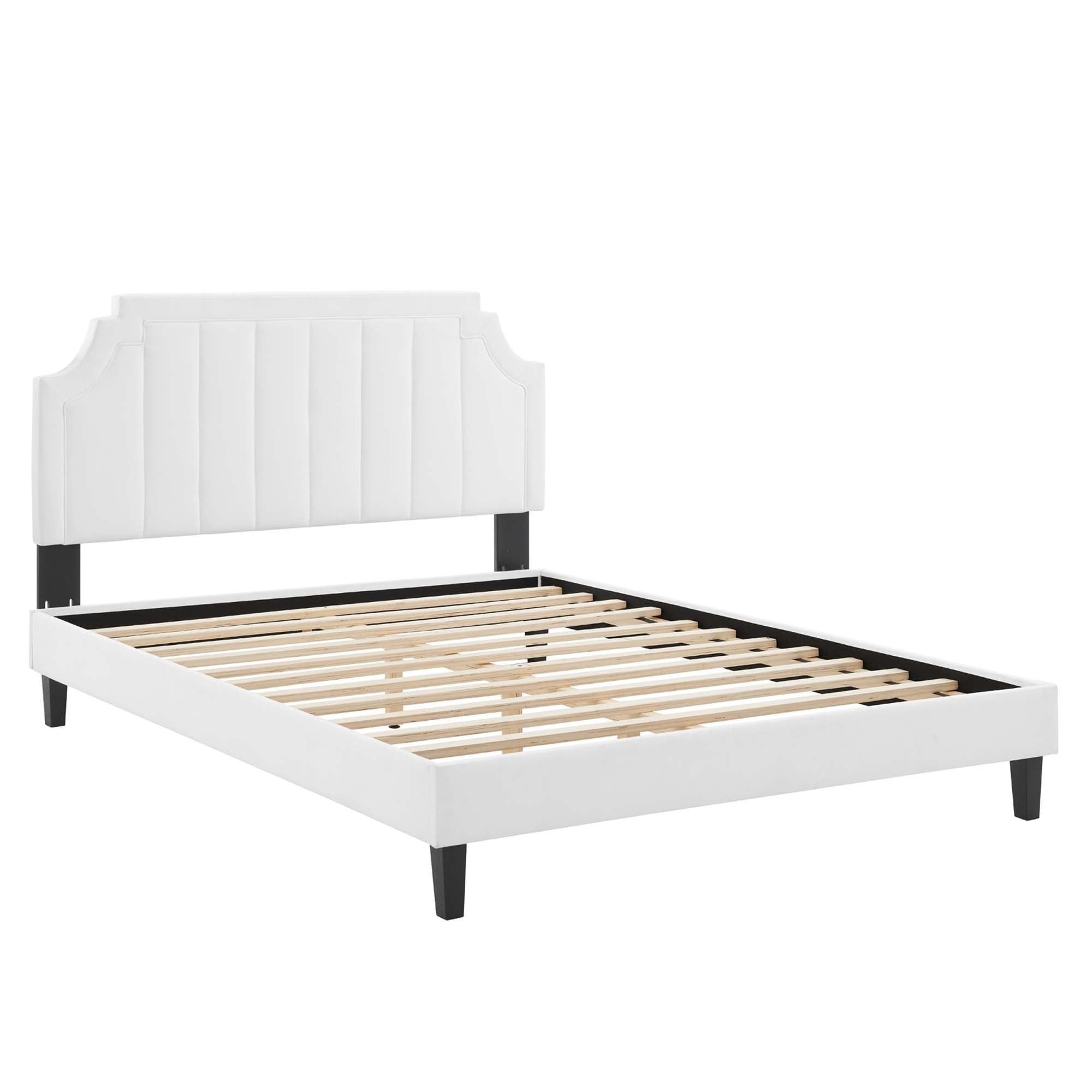 Sienna Performance Velvet Queen Platform Bed