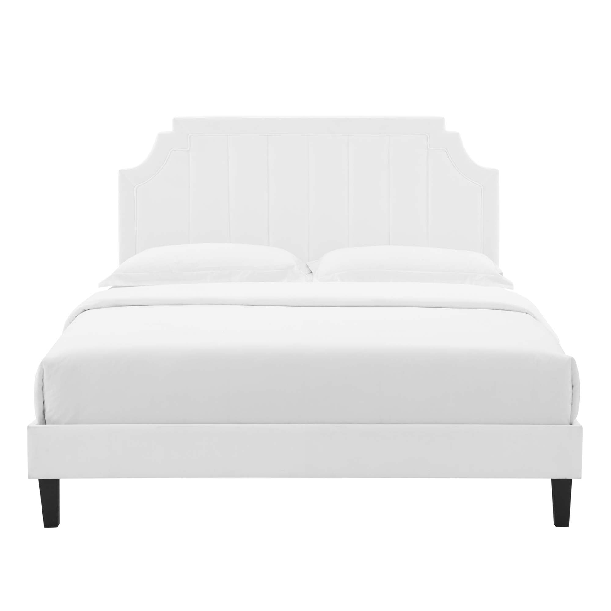 Sienna Performance Velvet Queen Platform Bed