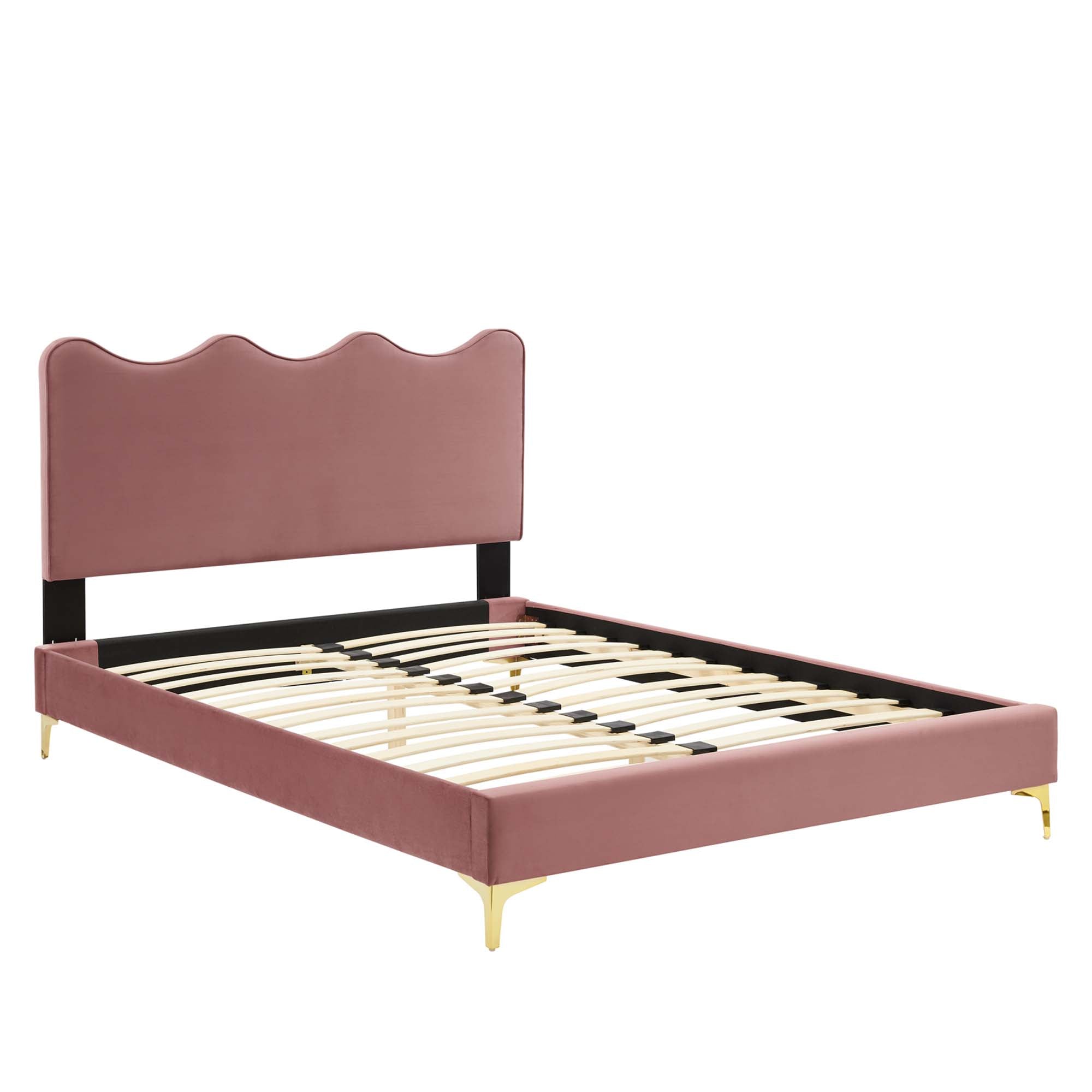 Current Performance Velvet Full Platform Bed