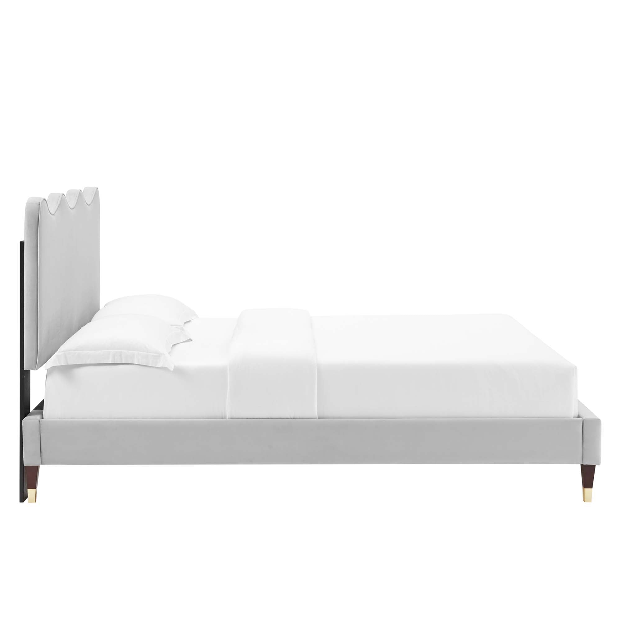 Current Performance Velvet Full Platform Bed