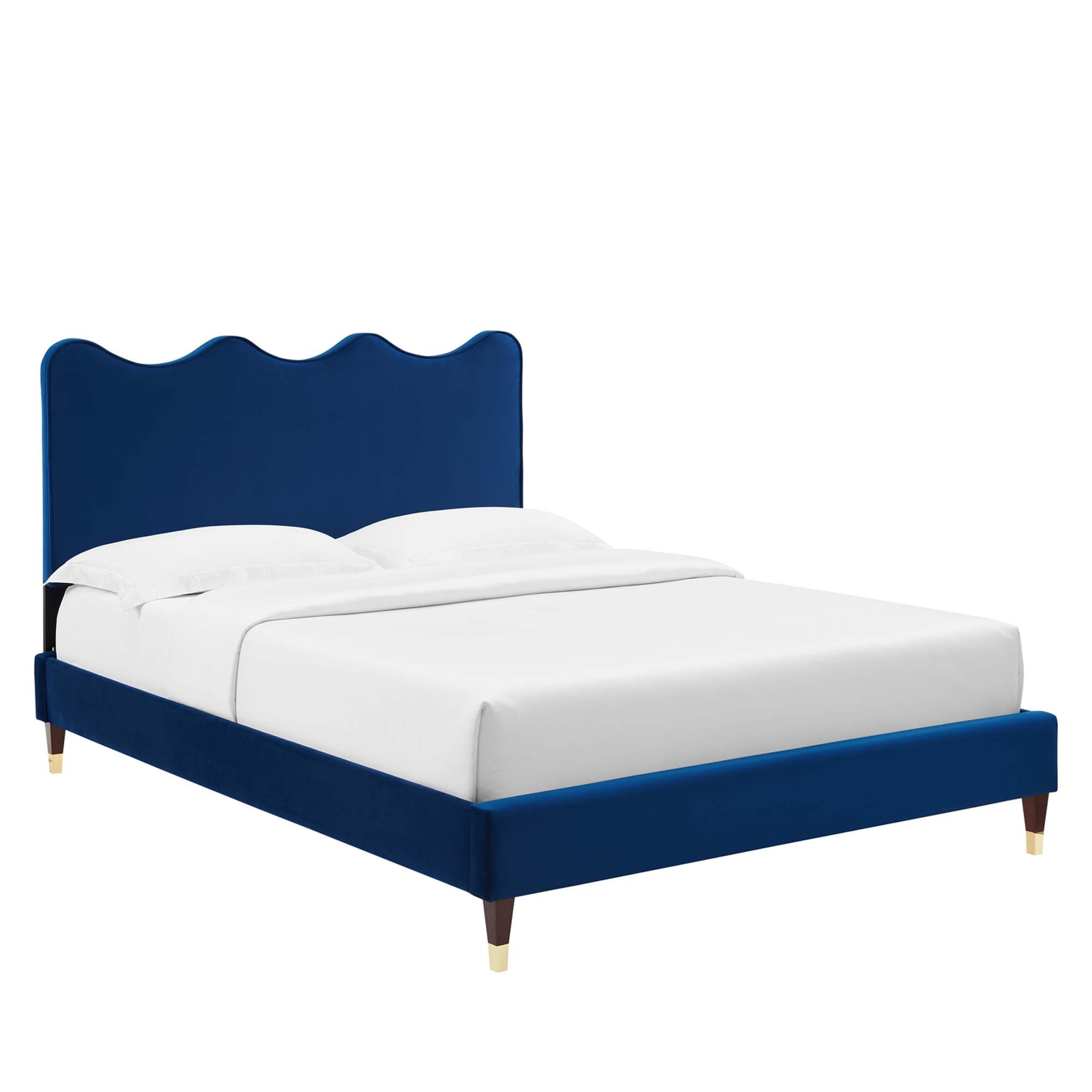 Current Performance Velvet Full Platform Bed