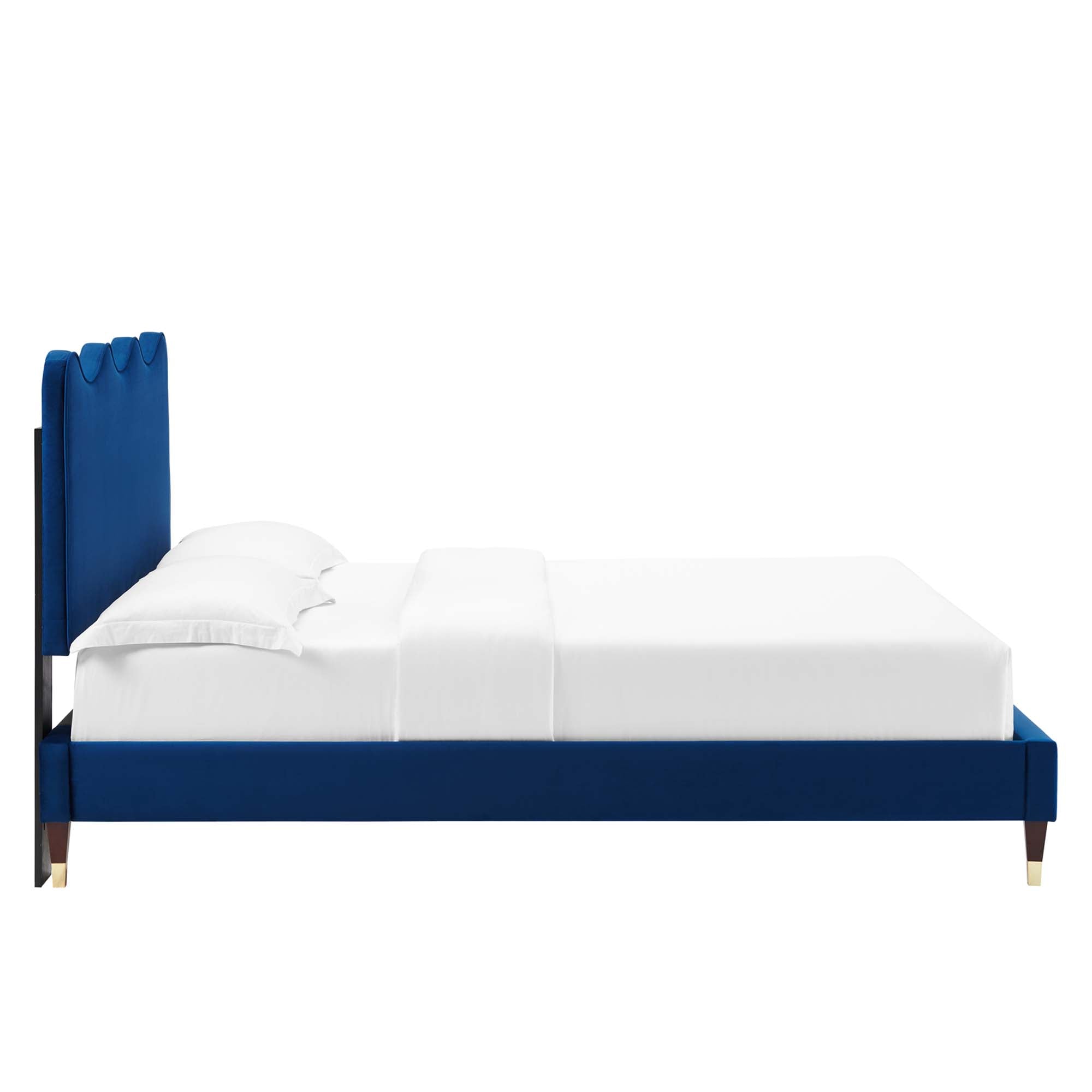 Current Performance Velvet Full Platform Bed