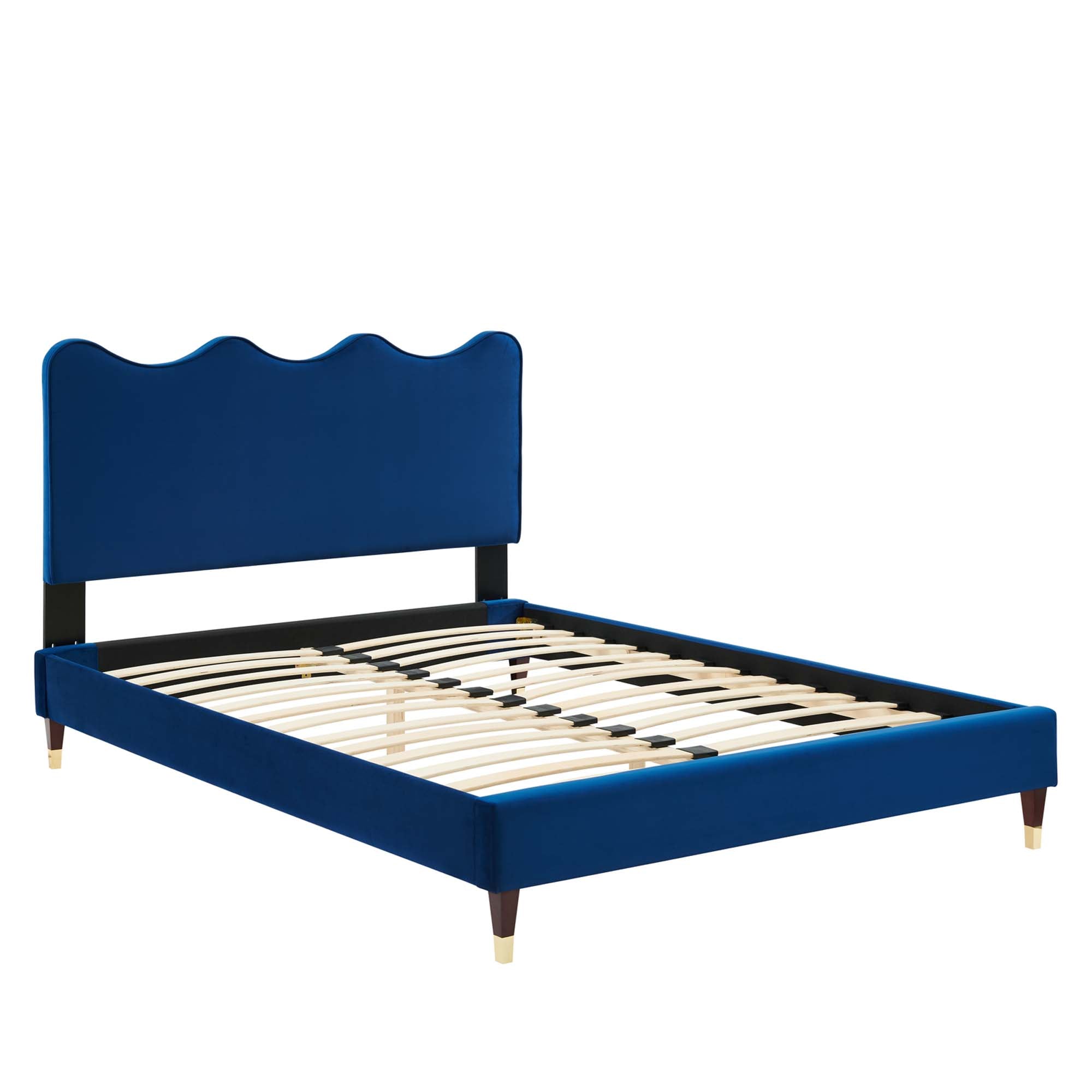 Current Performance Velvet Full Platform Bed