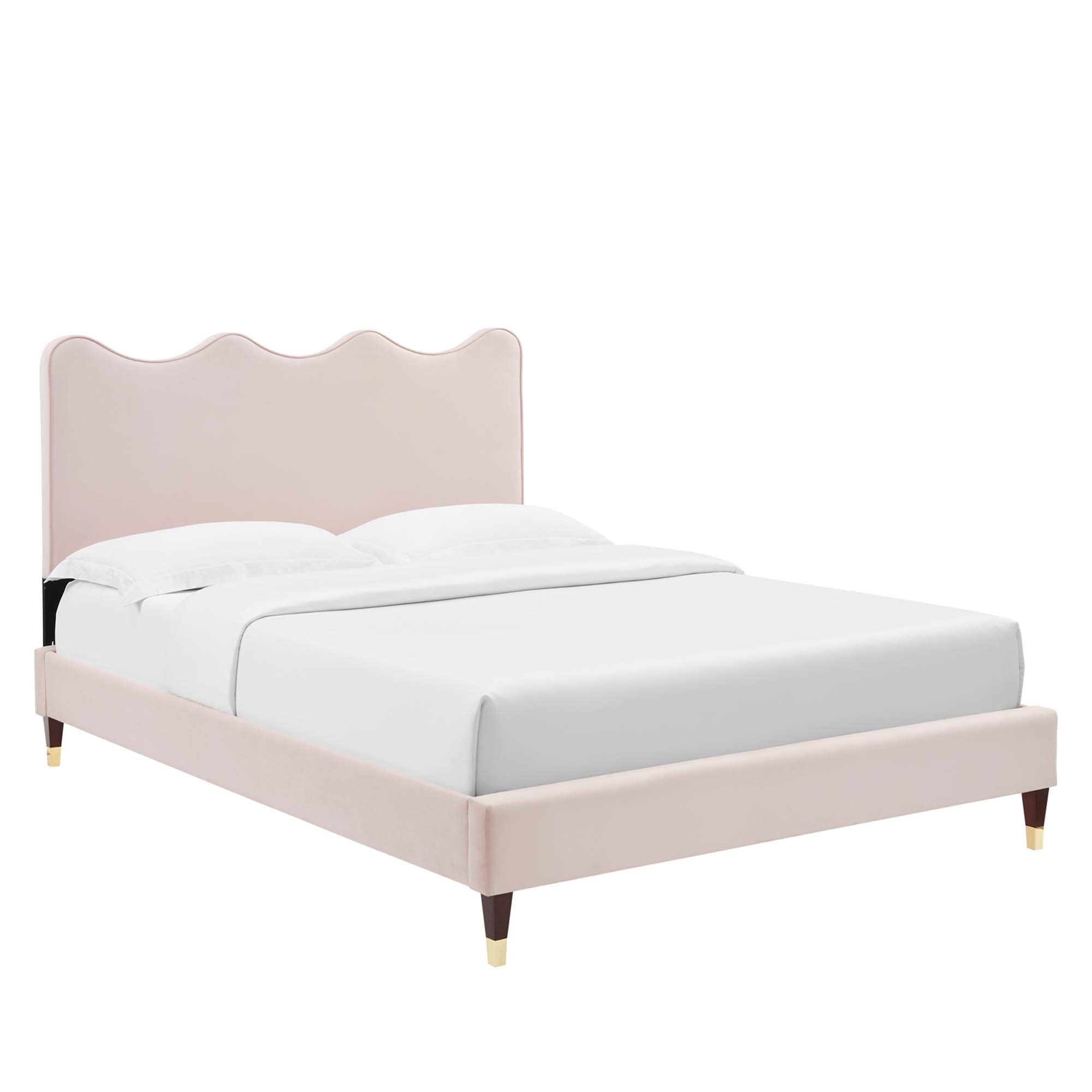 Current Performance Velvet Full Platform Bed