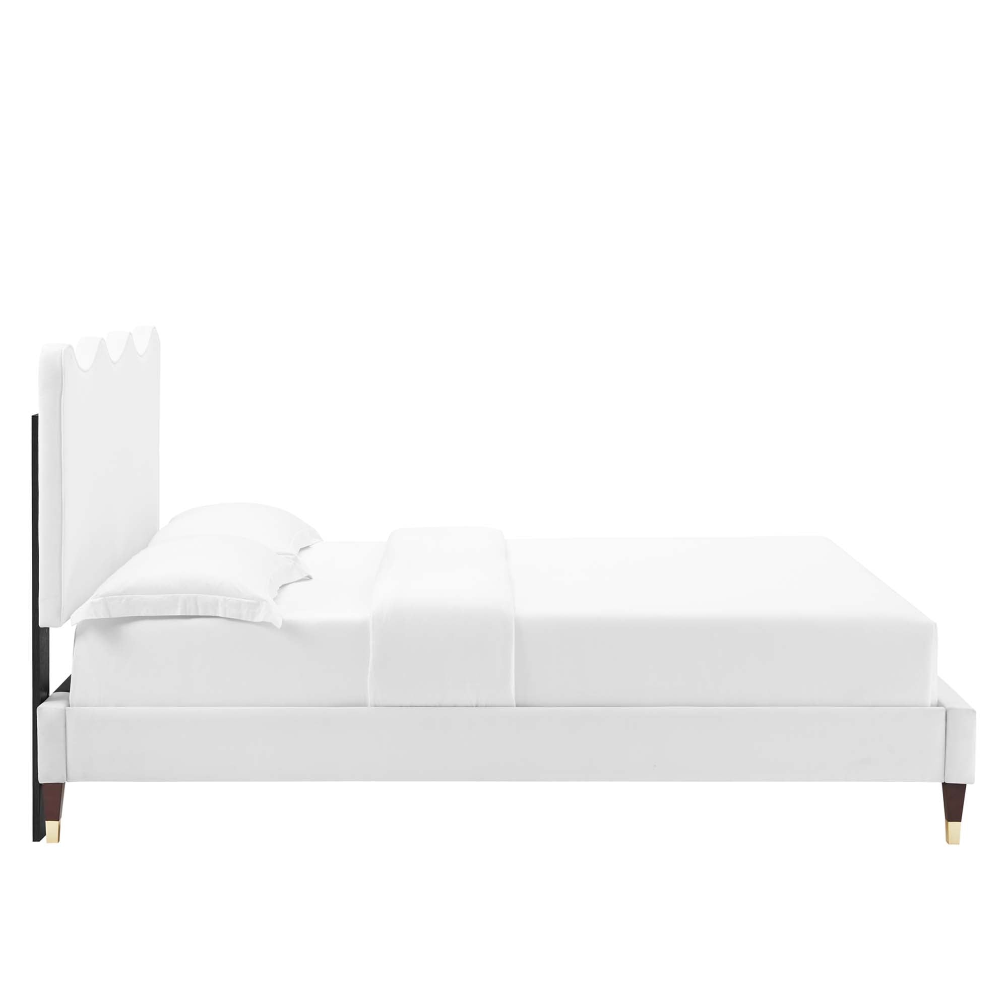 Current Performance Velvet Full Platform Bed