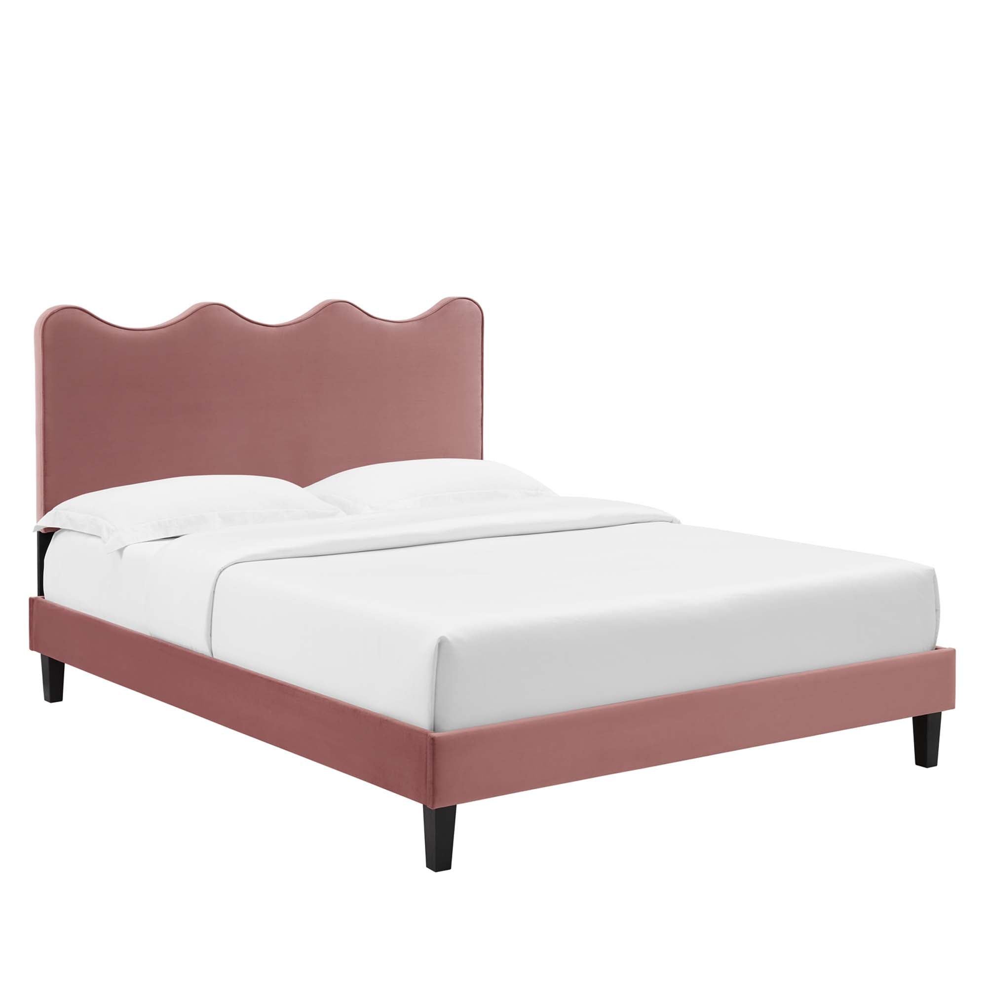 Current Performance Velvet Full Platform Bed