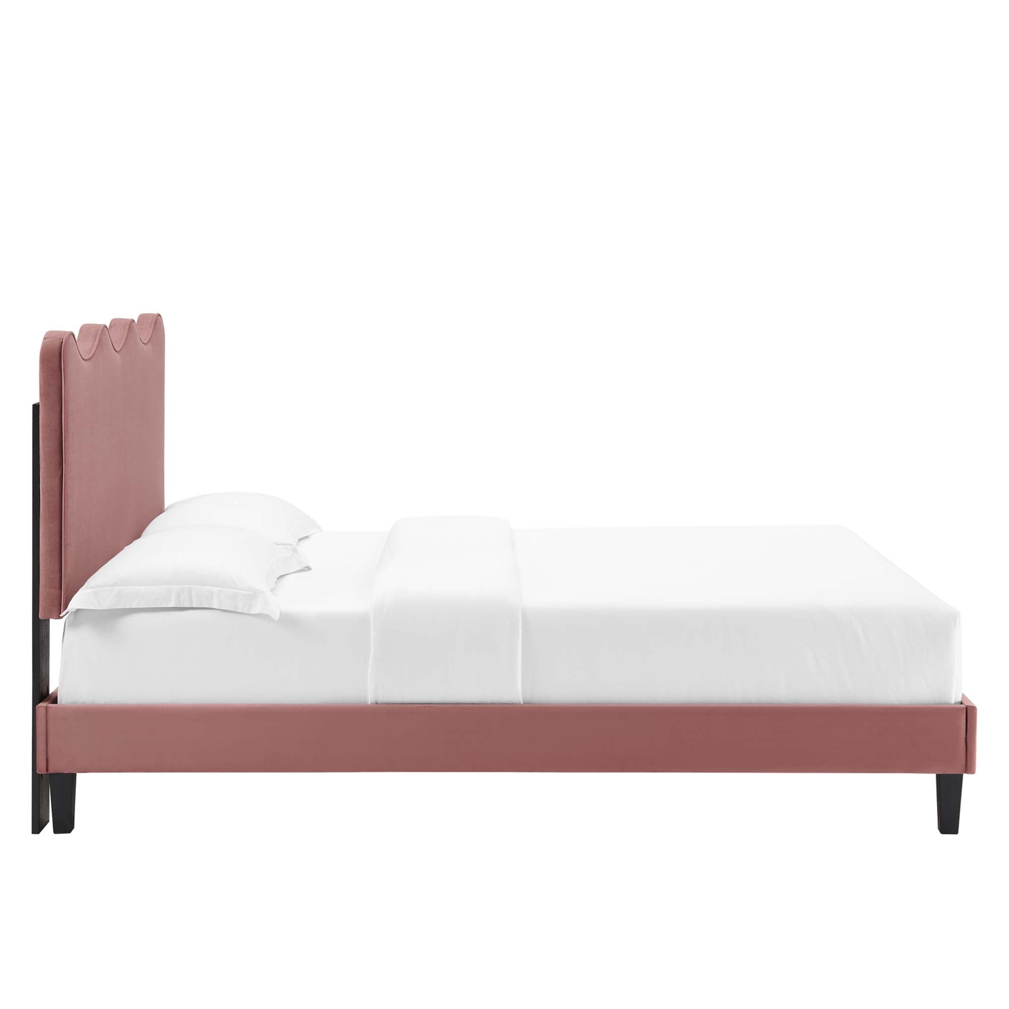 Current Performance Velvet Full Platform Bed